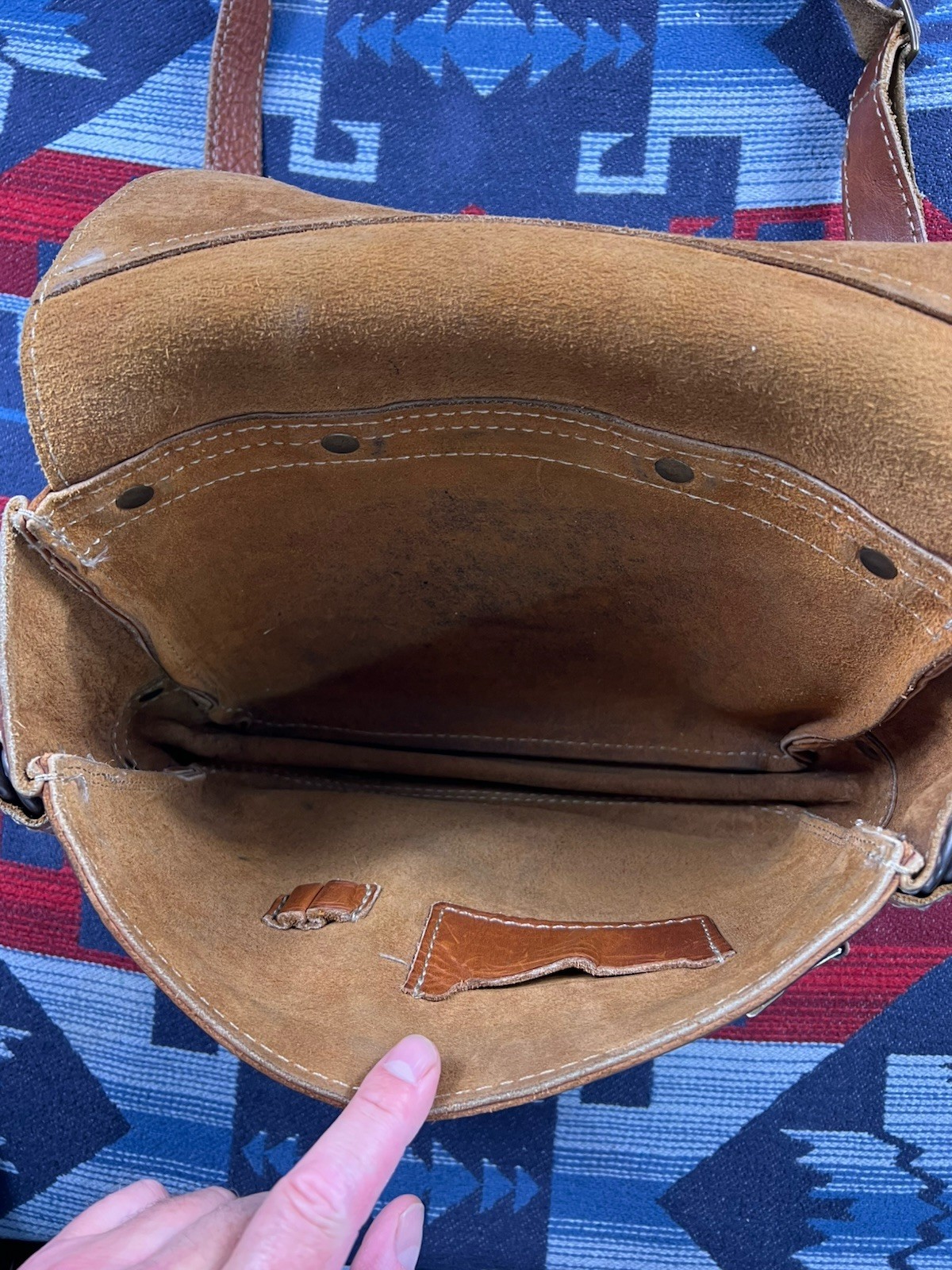 Tahoe Classics Brown Bag Co Saddle Leather Briefcase Messenger Bag Made In USA