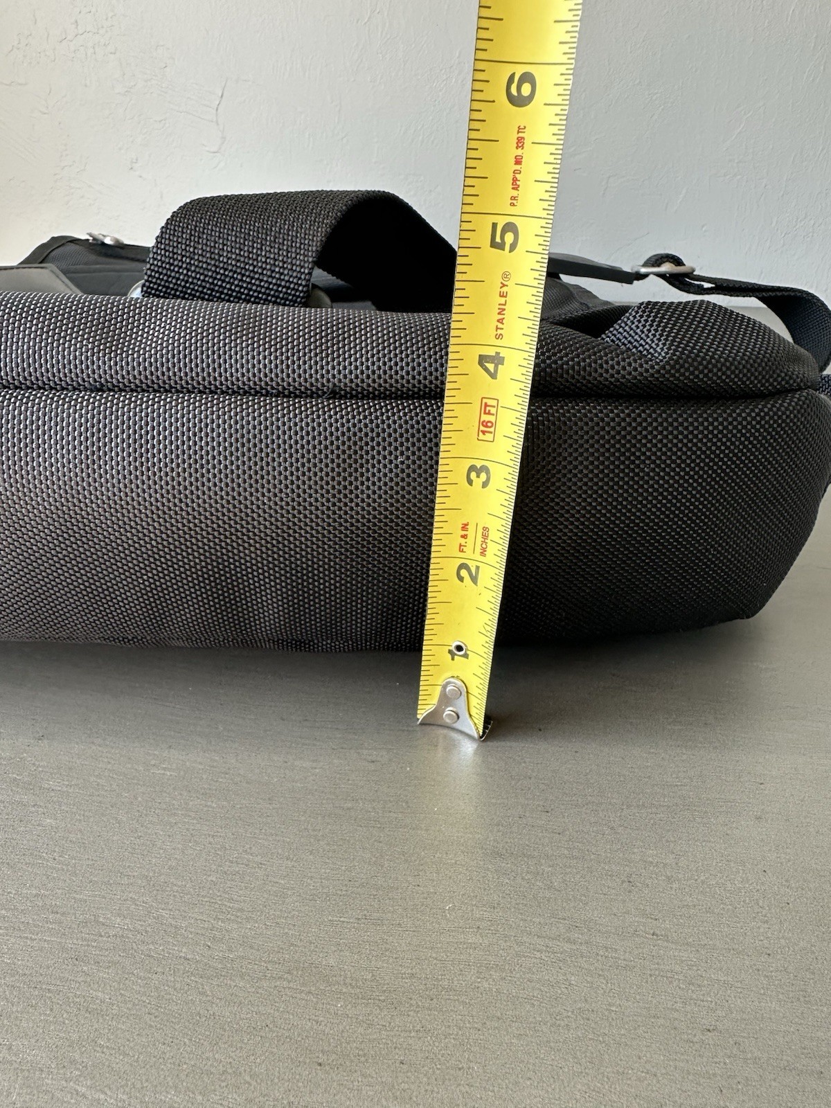 Toppers Black Nylon Versatile Black Men’s Messenger Bag Padded Strap Multi Use