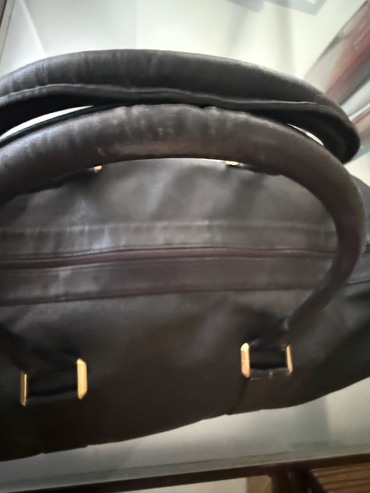 VINTAGE VERSACE LOGO MEDUSA BLACK TRAVEL DUFFLE BAG