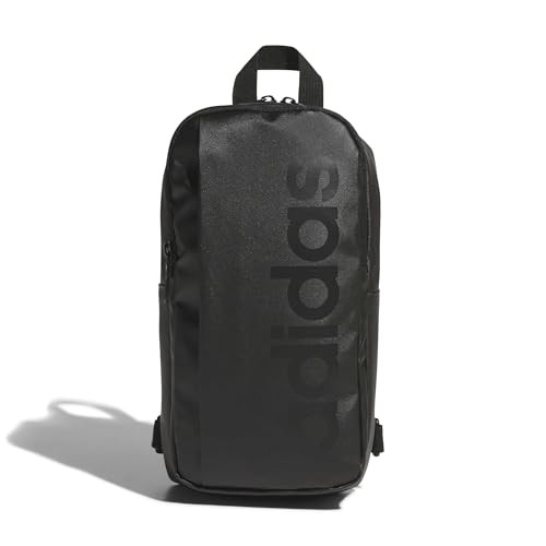 Adidas Linear Sling Bag Crossbody Backpack Black Unisex Sport Gym Shoulder TK961