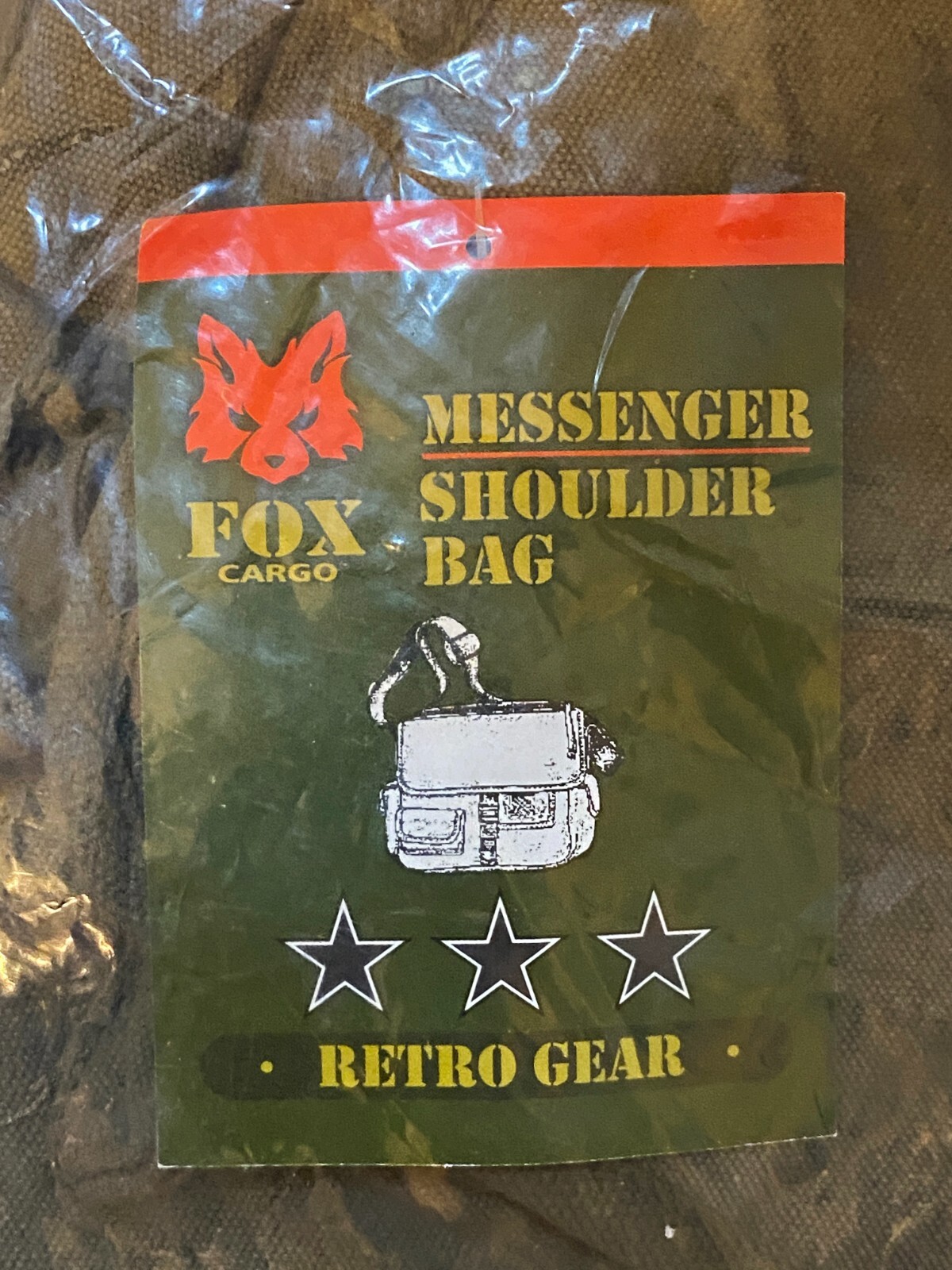 Fox Outdoor 43-070 Retro Messenger Bag ‘Don’t Tread on Me’ DTOM Patch, OD Green