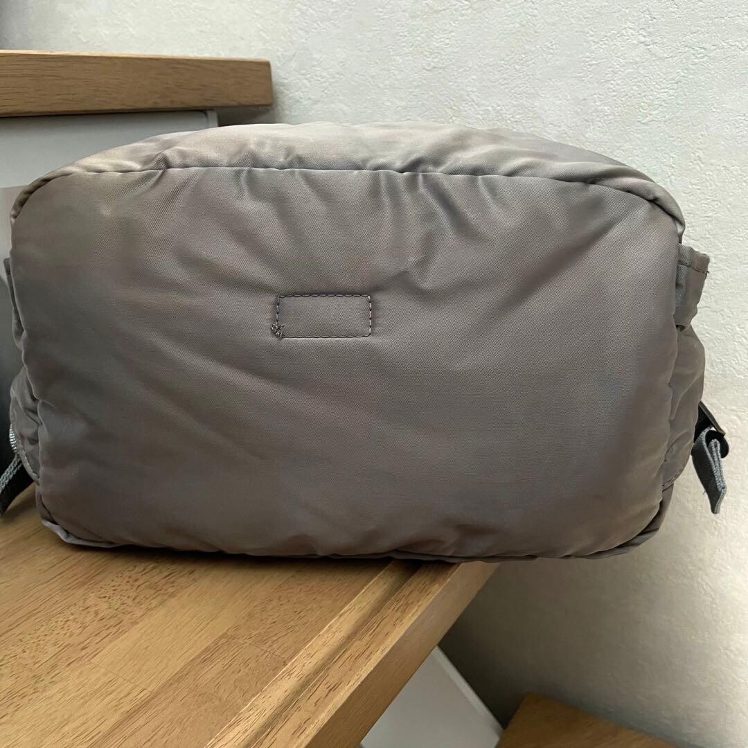 Porter Tanker Waist Bag Silver Gray 2Way Body Bag Nylon Made in Japan 27cm 18cm