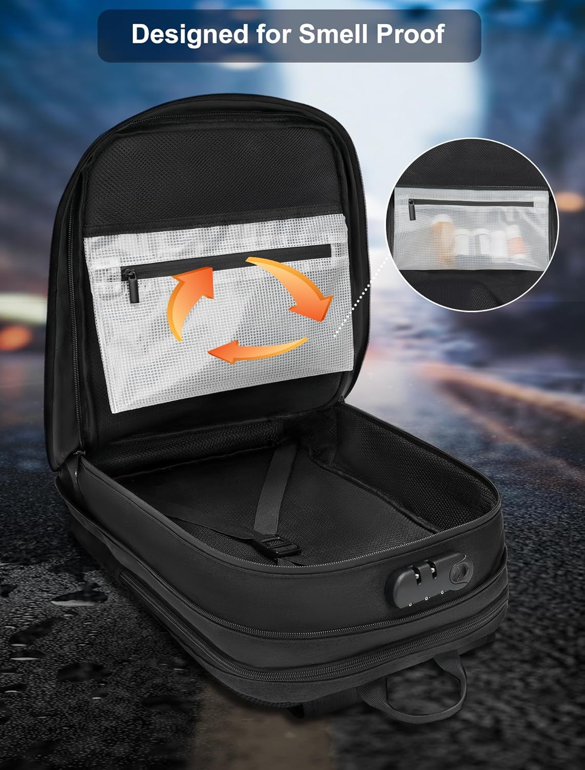 Smell Proof Bag, Smell Proof Backpack Water Resistant Smell Proof Bags