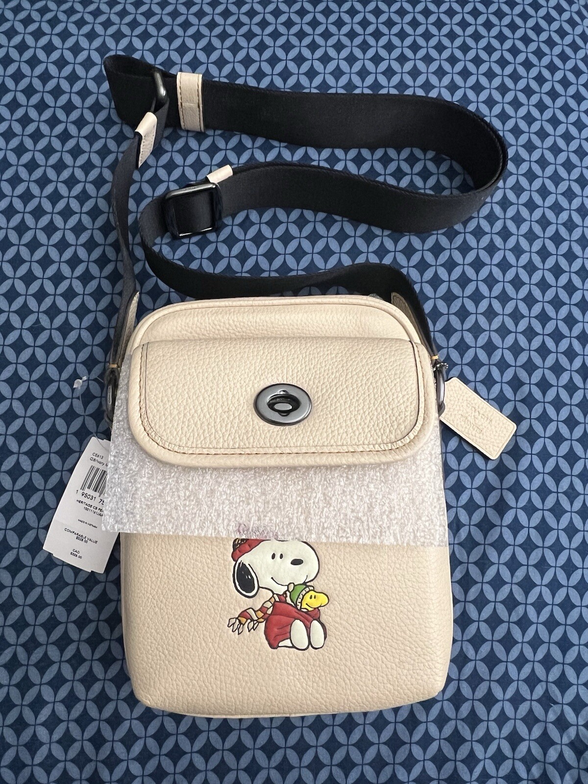 Coach X Peanuts Track Pack 14 With Snoopy Motif