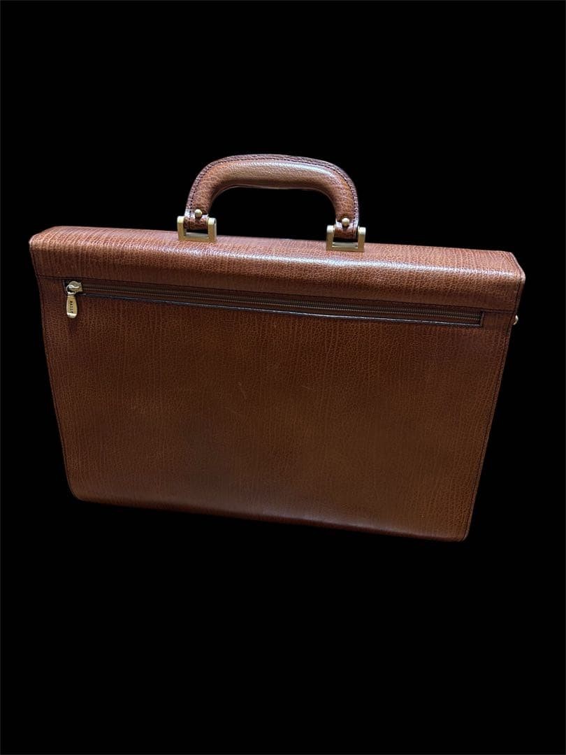 Authentic Bally Vintage Leather Business Bag 28.5cm x 42cm x 12cm**Optimized T