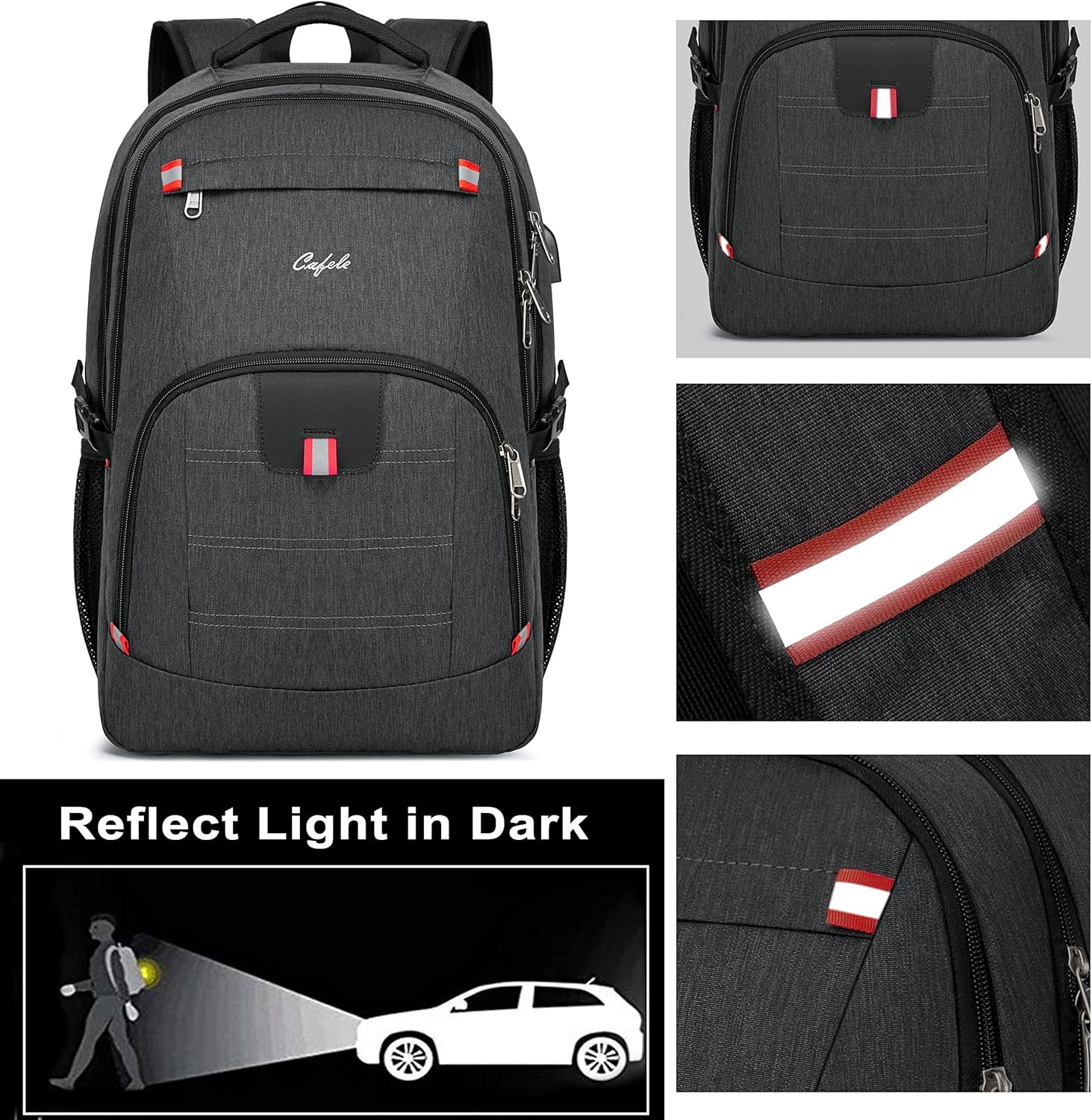 Backpack,Waterproof Large 17In Laptop Backpack for Trip School Work Bookbag Comp
