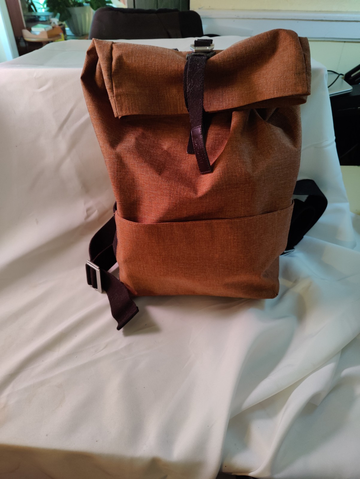 Brooks England Canvas Backpack Tan Cycle Bag Italy Commute Brand New