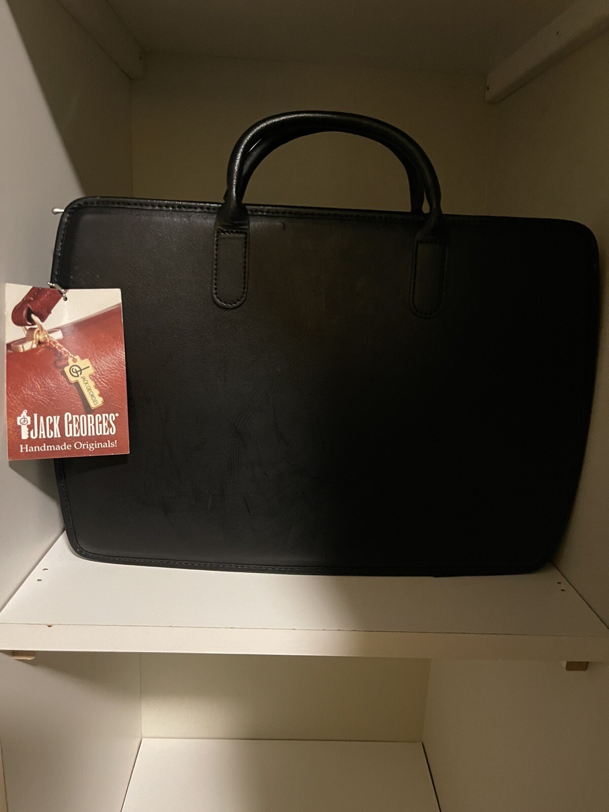 Jack Georges Leather Briefcase Lifetime Guarantee Brand New W/Tags!!!!