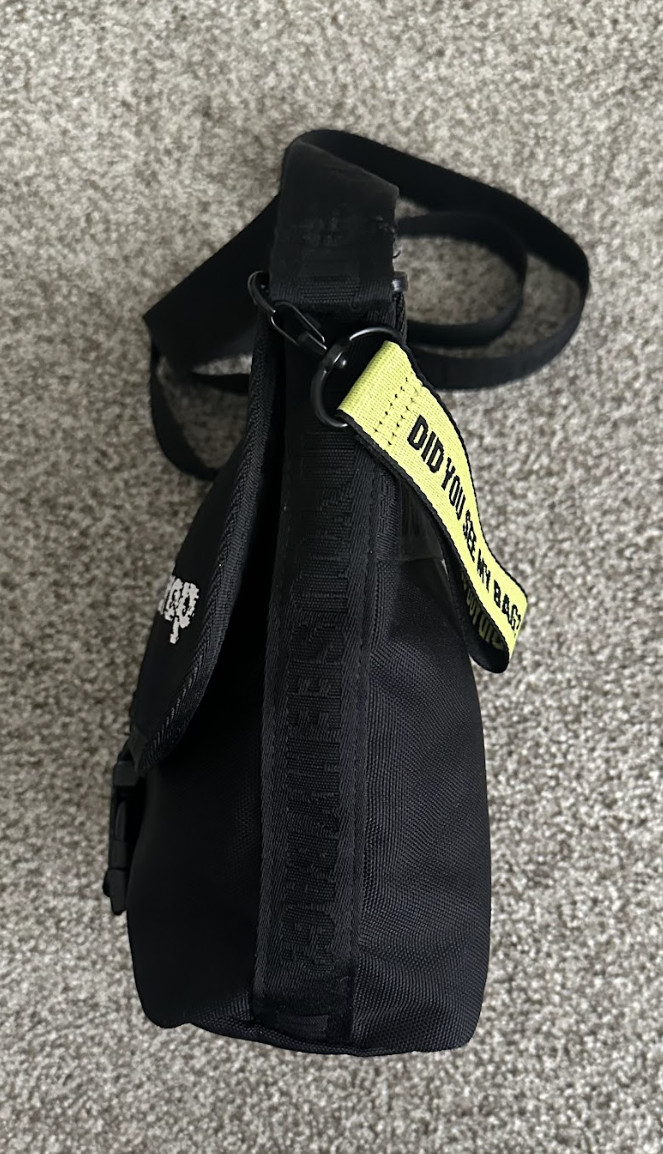 BTS Mic Drop Messenger Bag, Black, Crossbody, Nylon, Music, Merchandise