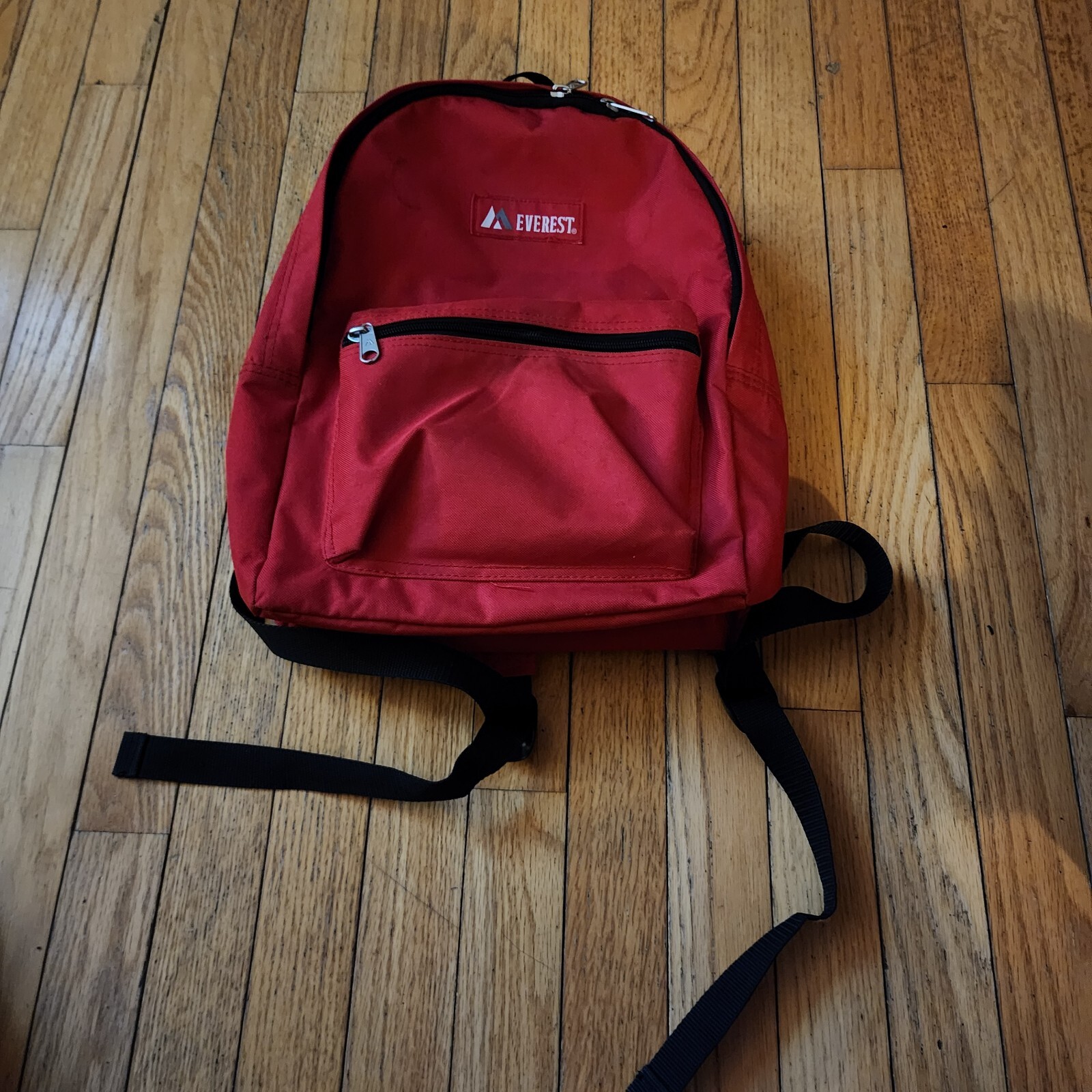 Everest Luggage Basic Backpack Red Medium School Book Bag