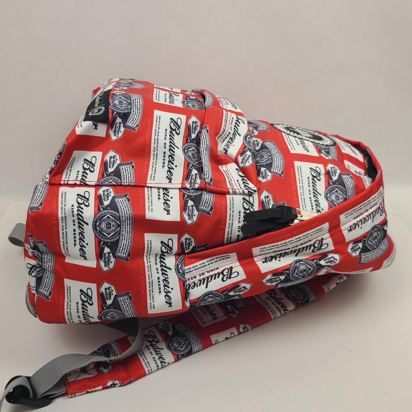 Hype X Budweiser Beer Collaboration Backpack w/ Bottle Opener All Over Print Red