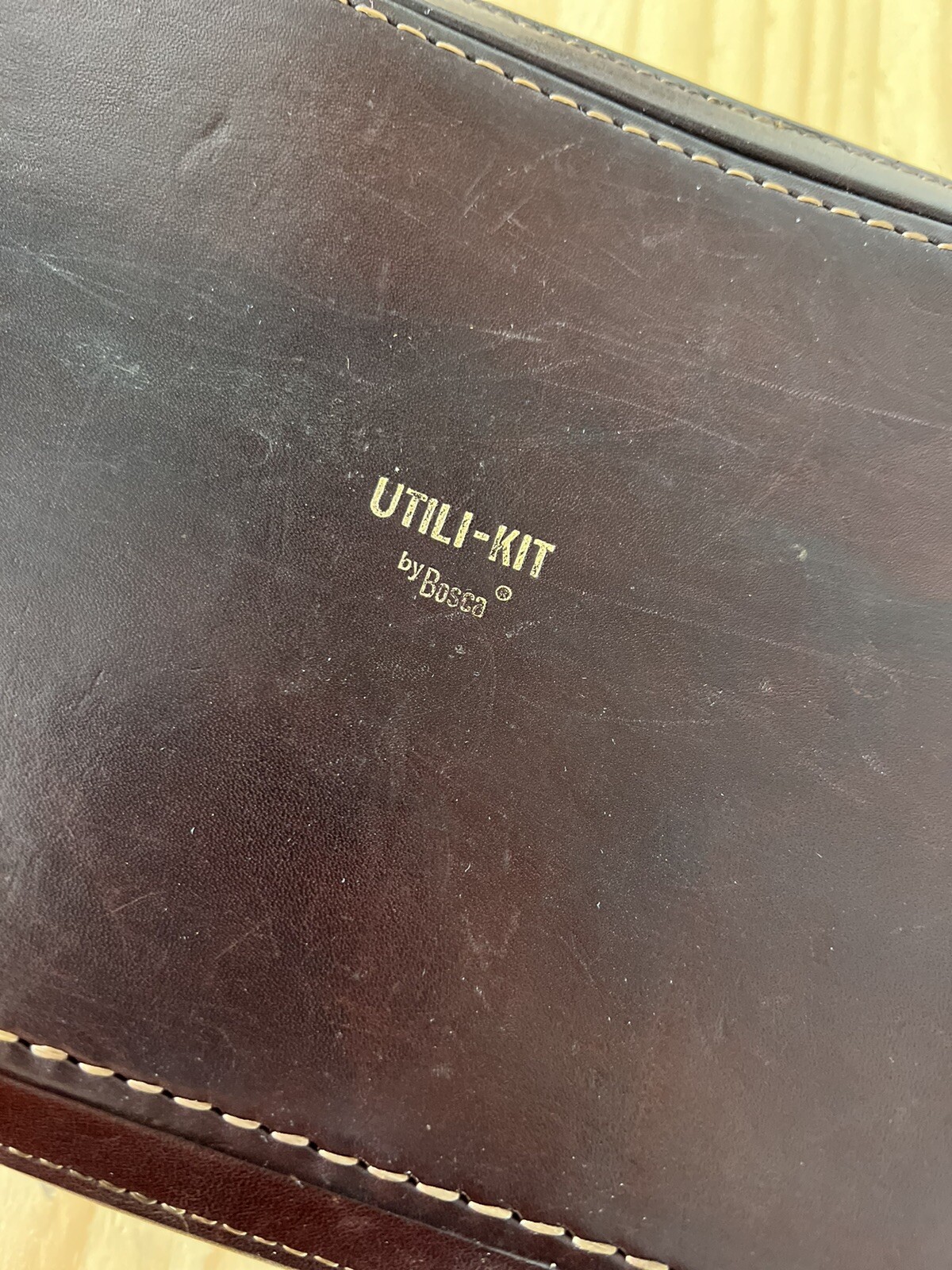 utili-kit by bosca Toiletry Leather Brown (See Description)