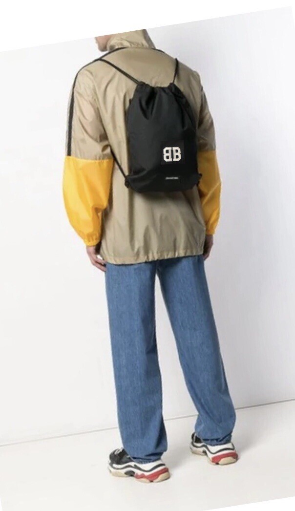 Balenciaga BB embroidered water repfellent Dust Bag/backpack 19″x 14″