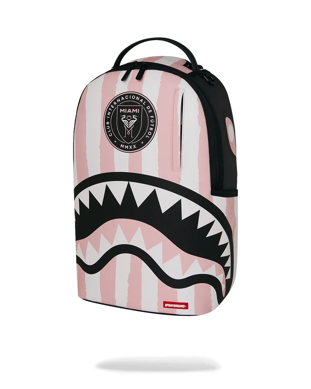 Sprayground INTER MIAMI STRIPE Backpack🔥New Black Bookbag Large School Bag