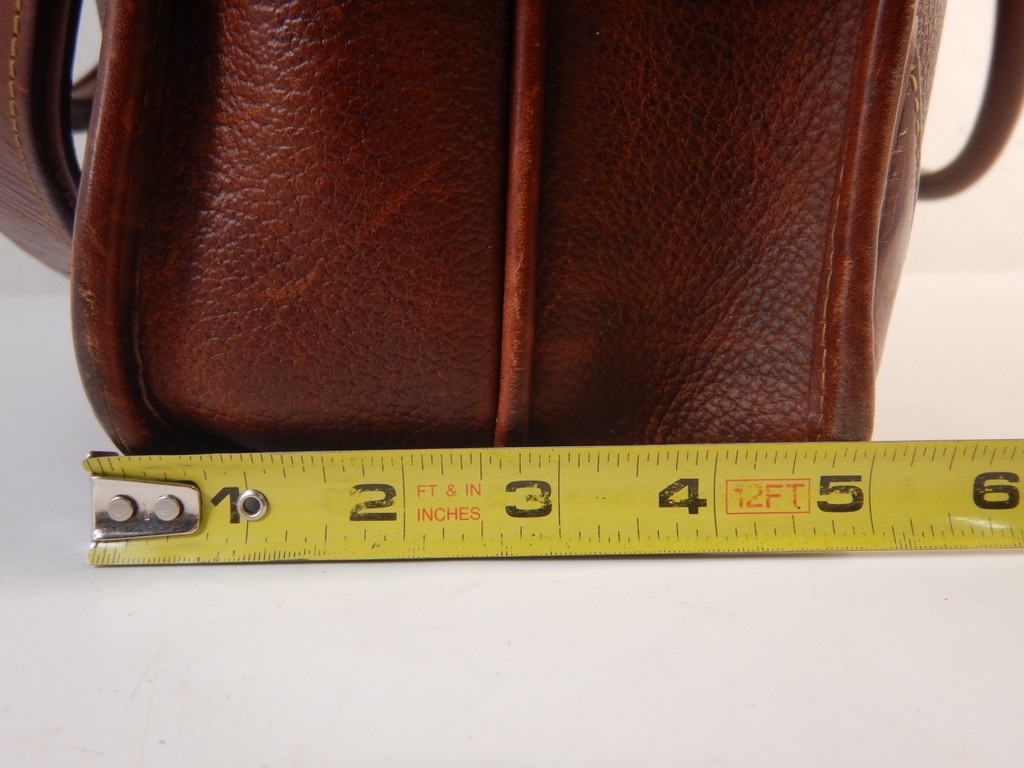 ORVIS Brown Leather Messenger Bag
