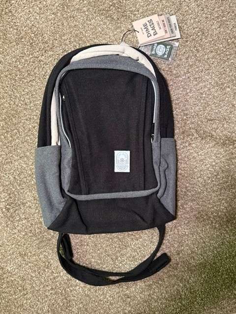 The Pioneer HEMP Naturals Charcoal Gray Backpack Dime Bags
