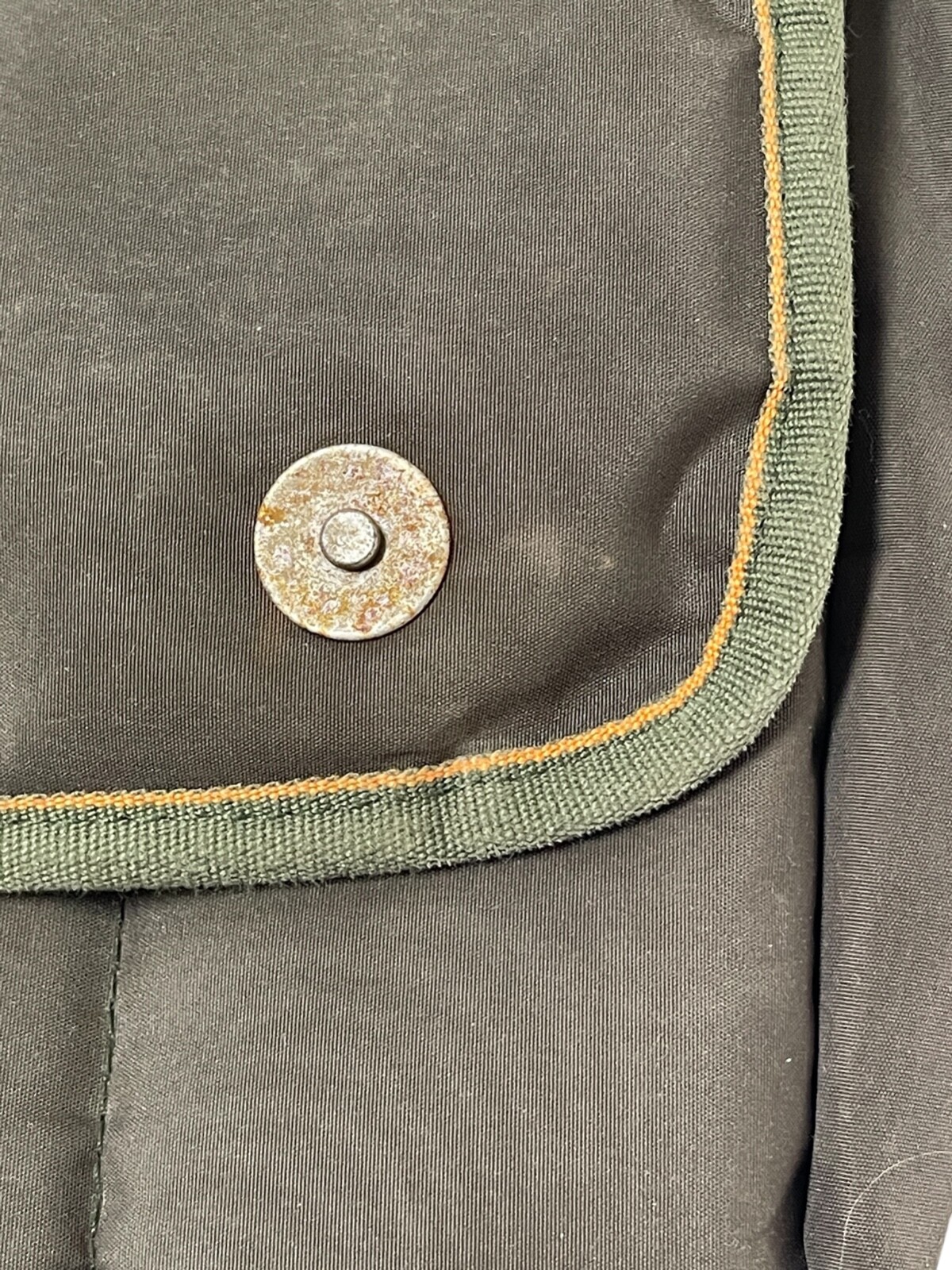 Ted Baker Messenger Bag Olive/Army Green Canvas Flap Bag Work School Designer