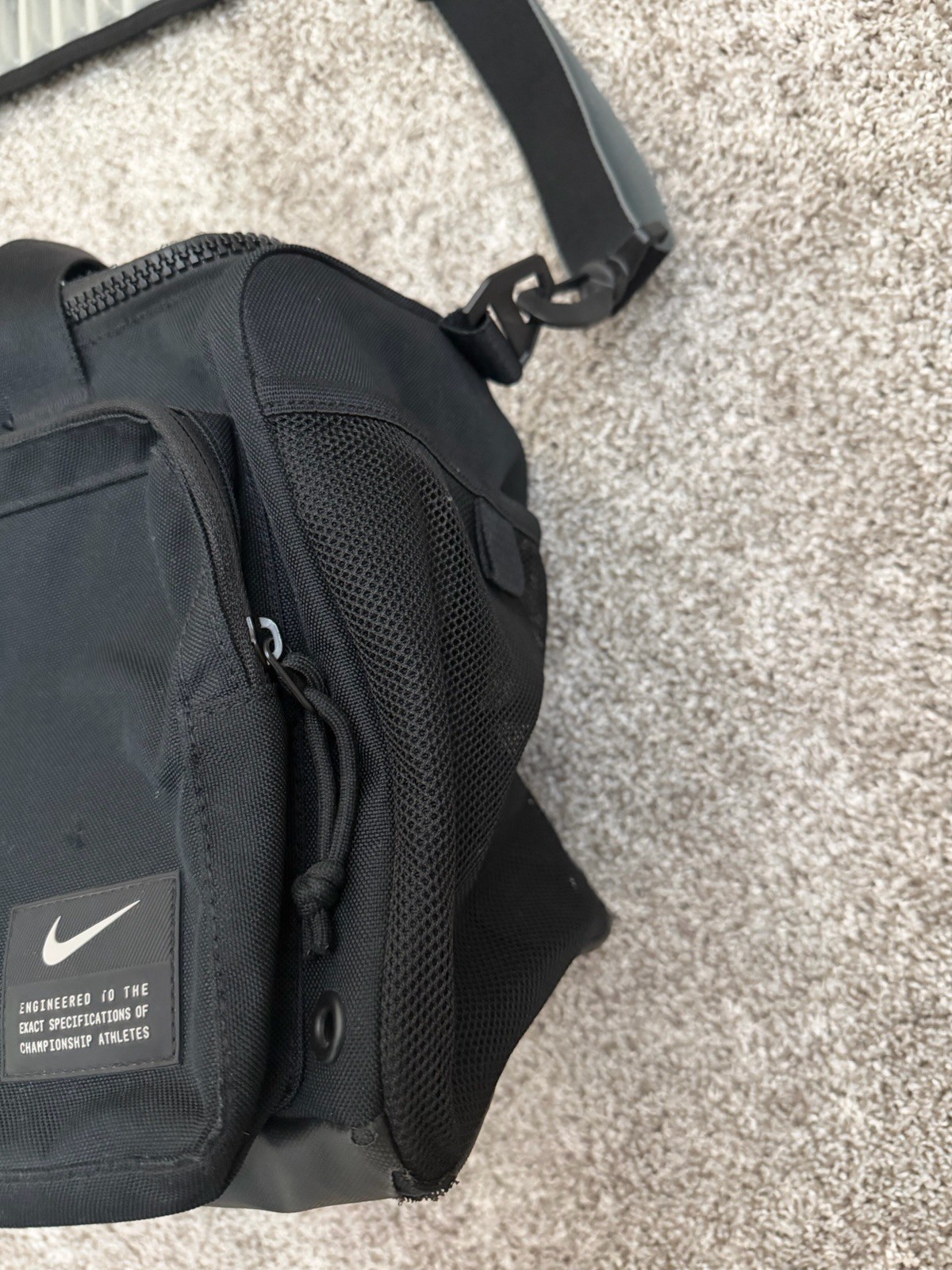 Nike Utility Power Medium Training Duffel Bag (Black, 5L) – Training Bag