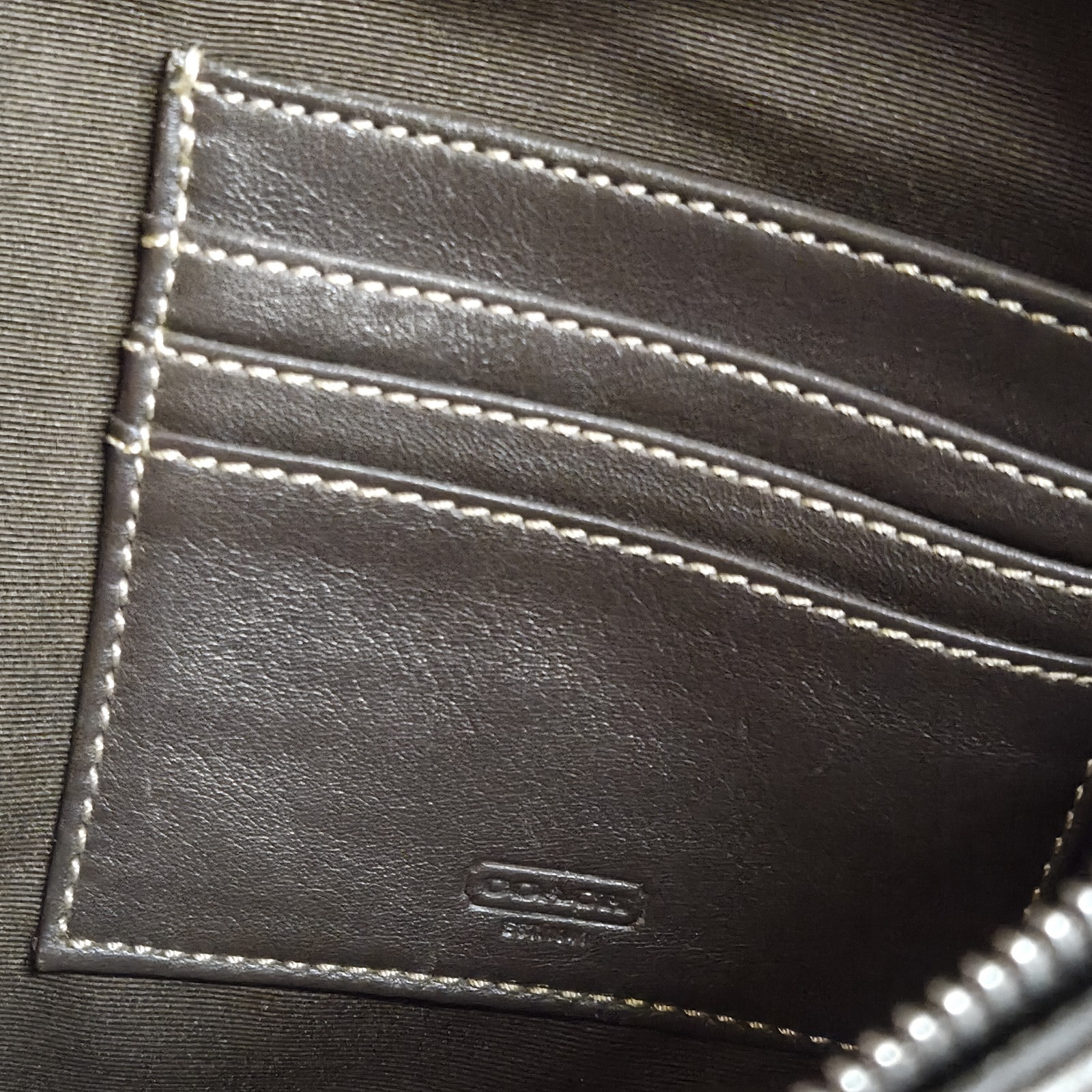 Coach Brown Men’s Briefcase/Document Case Buckle Zip Adjustable Shoulder Strap