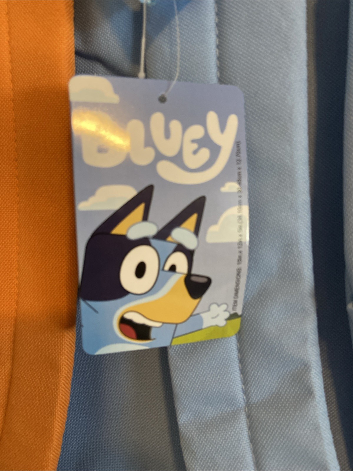 Bluey 15 inch Back Pack with side pocket new with tags