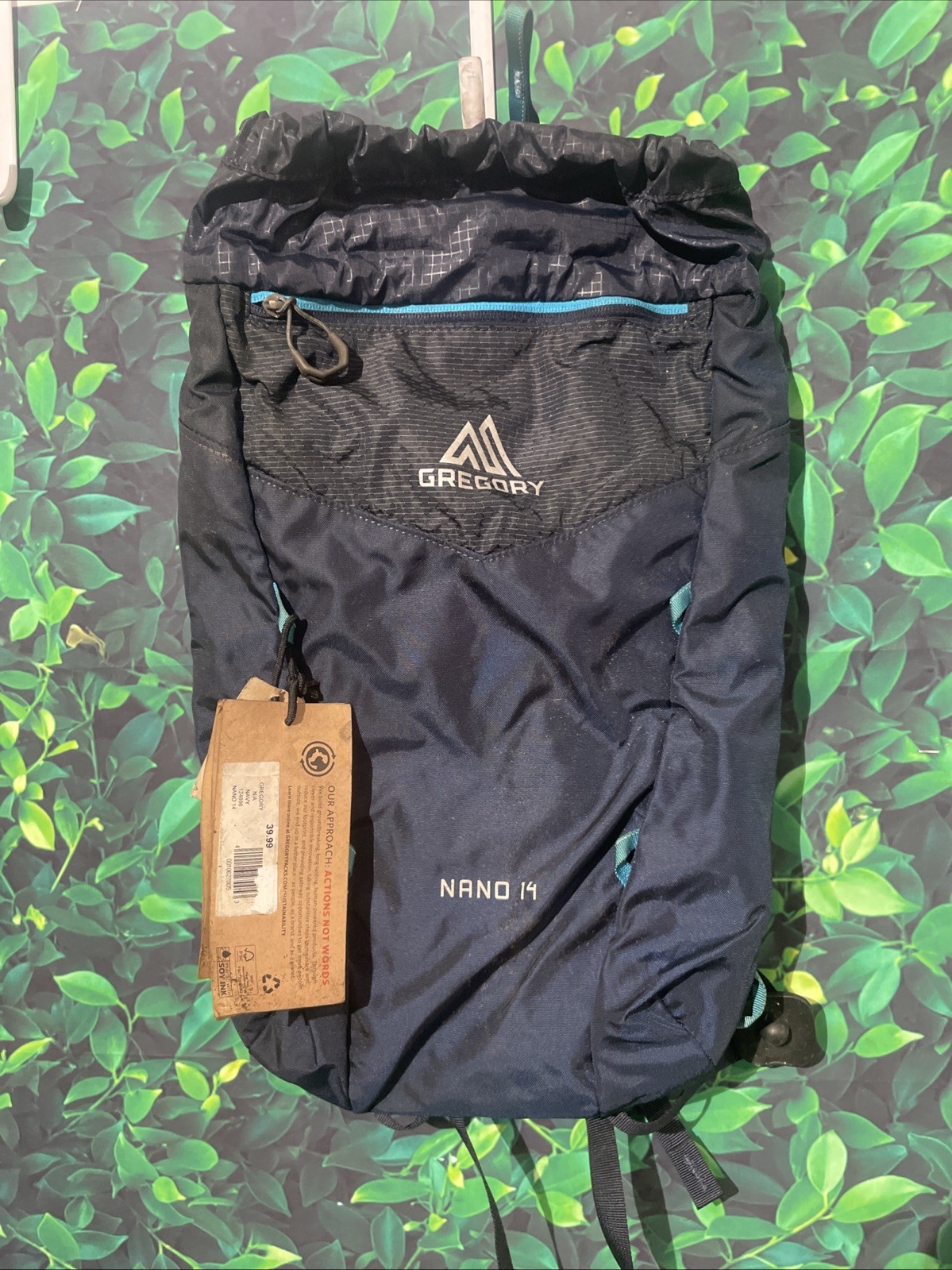Gregory Navy Blue Nano 14 Backpack With Defects