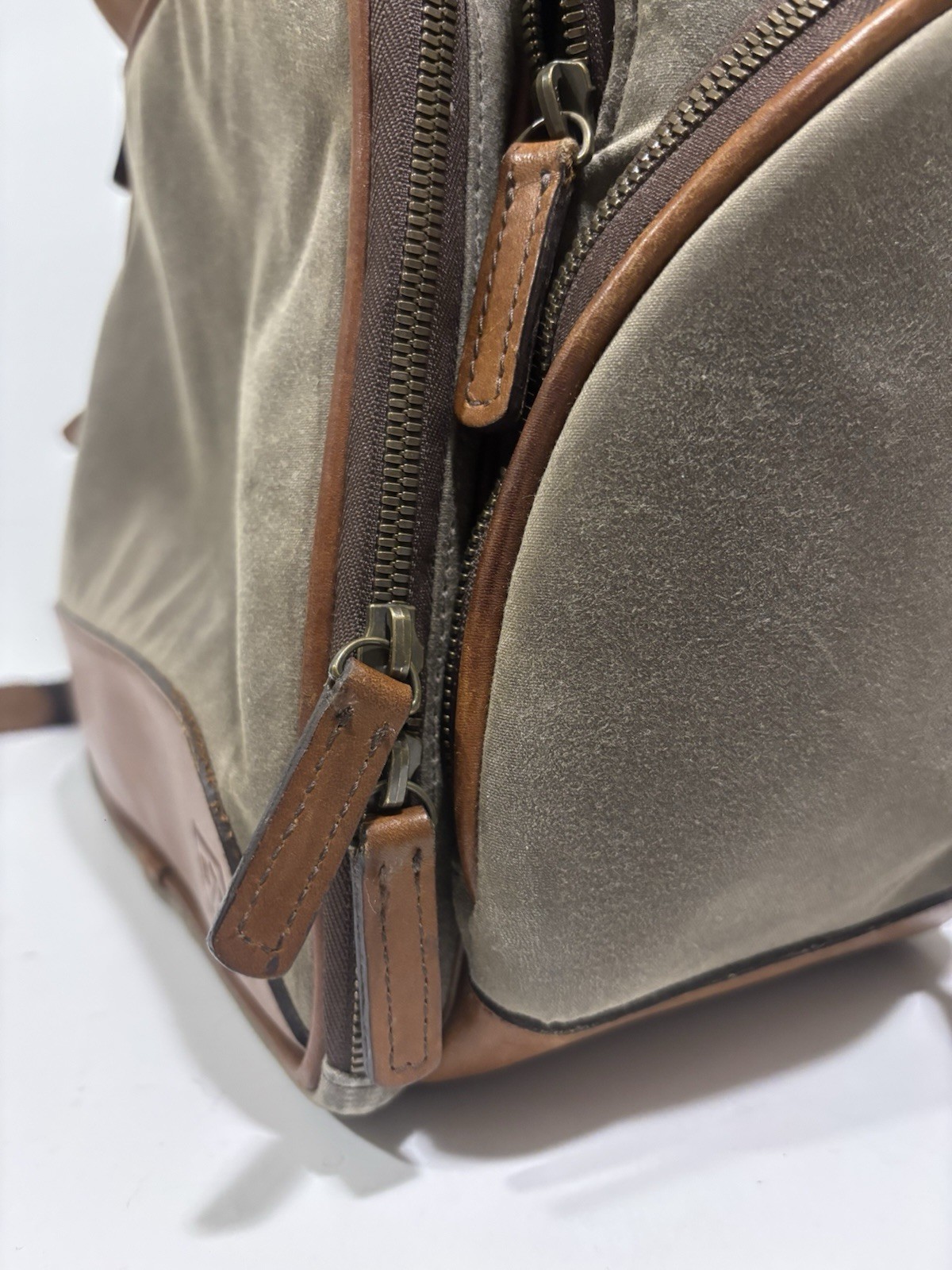 Allen Edmonds Canvas and Leather Backpack