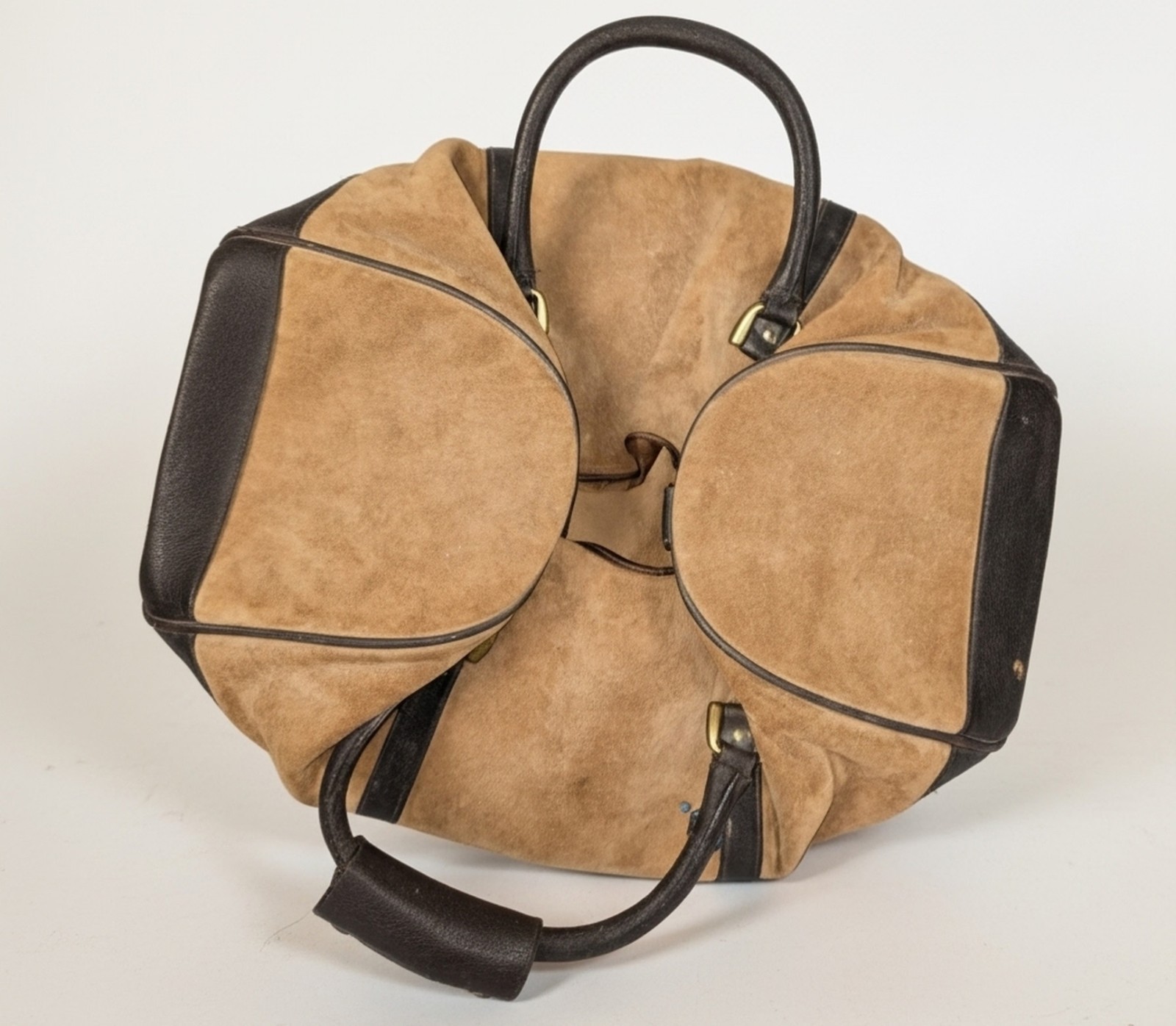Marlboro NOS Suede Duffle Bag Leather Handles Great quality