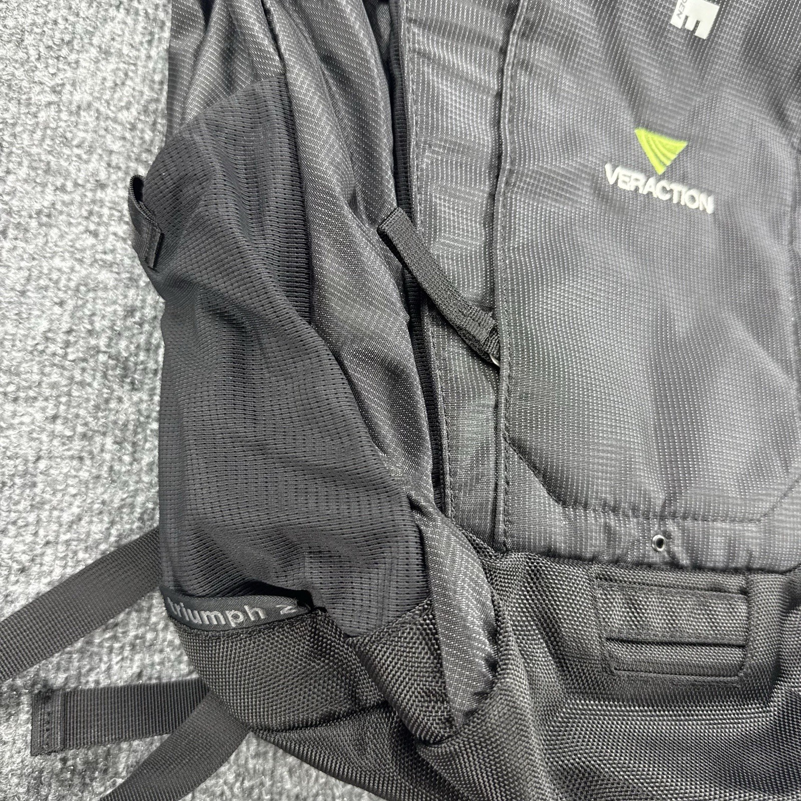 Thule Sweden Triumph 2 Backpack Veraction Logo Black Excellent Shape