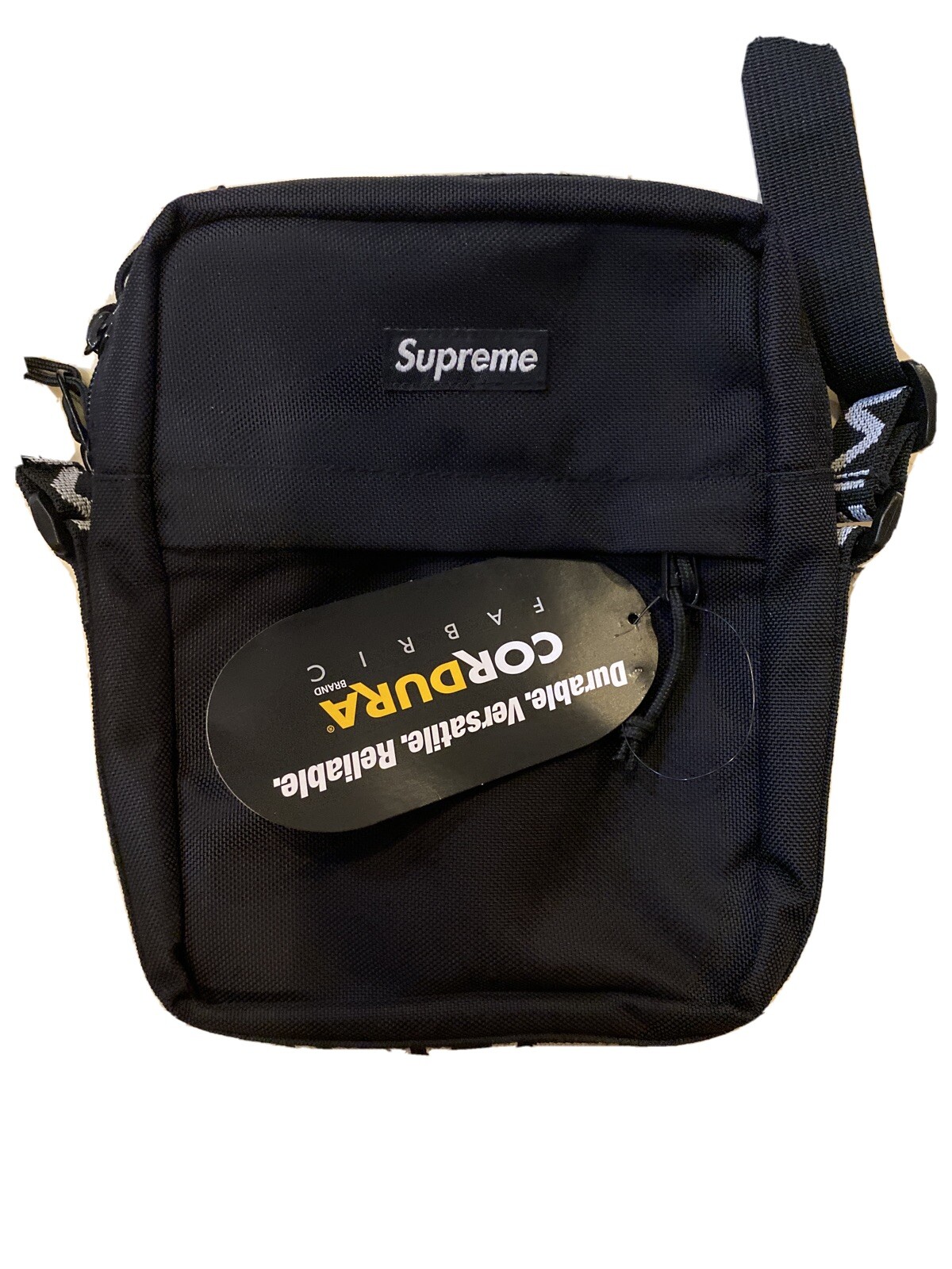 Brand New Supreme SS18 Shoulder Bag – Black Cordura Fabric With Tags