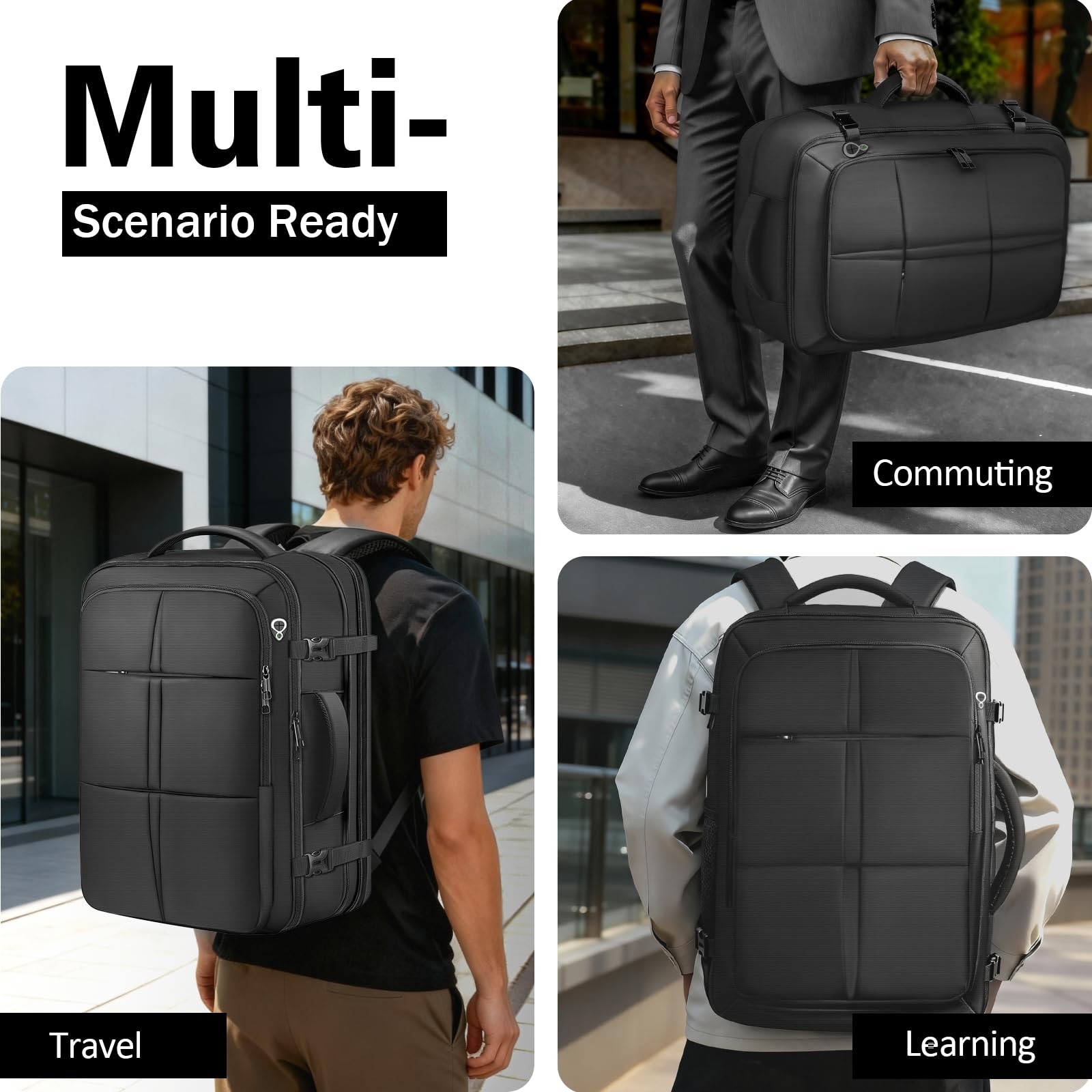 Travel Backpack For Men, Extra Large 50L Flight Approved Carry on Backpack, E…