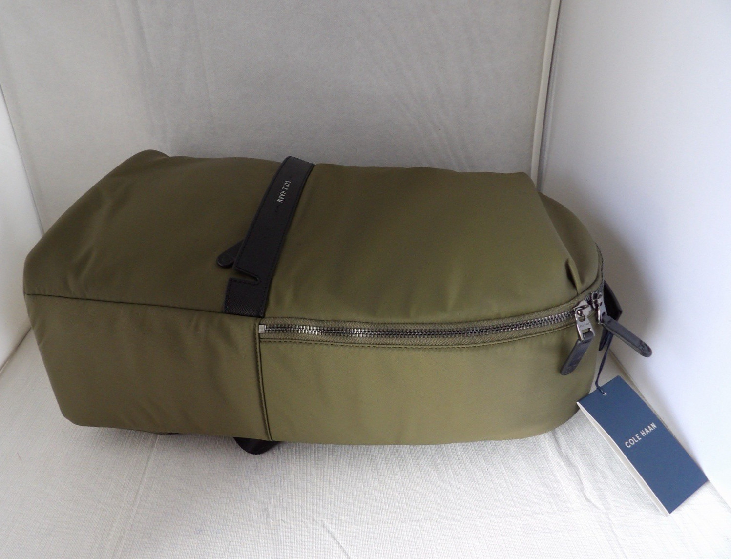 NWT Authentic COLE HAAN F12670 CARSON Olive Night/Black Laptop Backpack Unisex