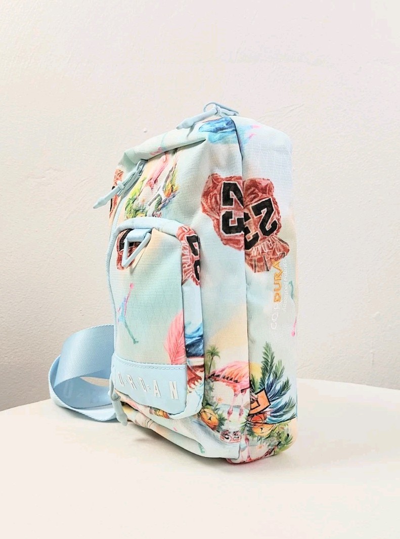 NEW! Air Jordan Collectors Crossbody Bag Flamingo Sling Bag 23 Cordura Travel