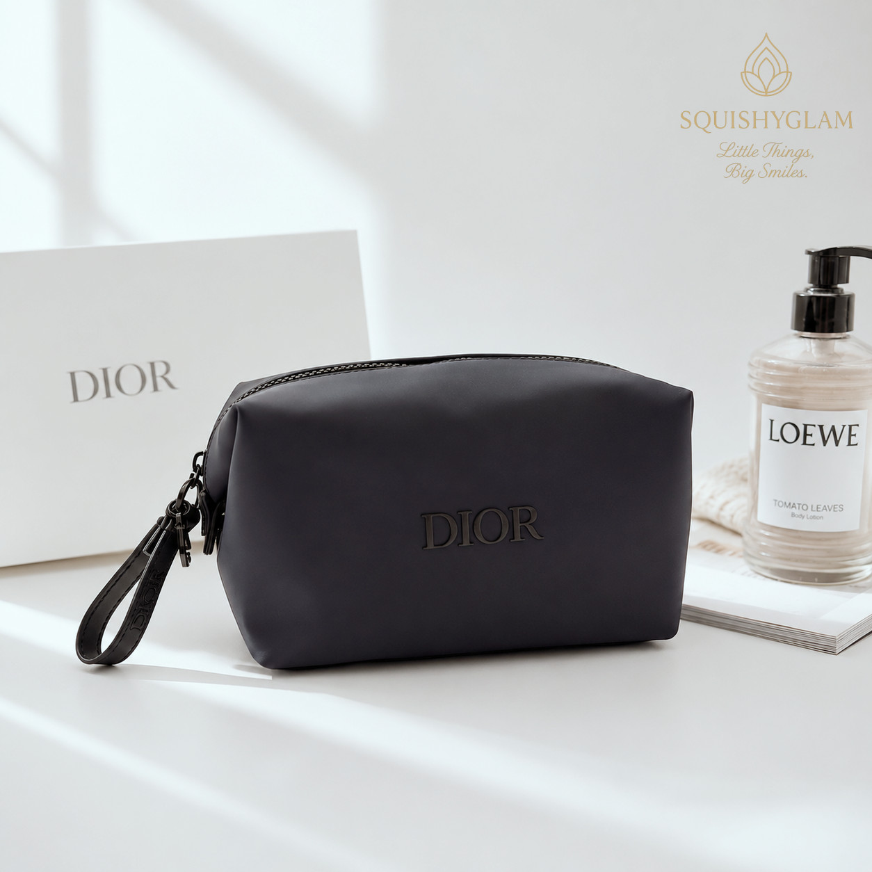 Dior Beauty Sauvage Toiletry Pouch Slate Blue Convertible GWP New In Box Men