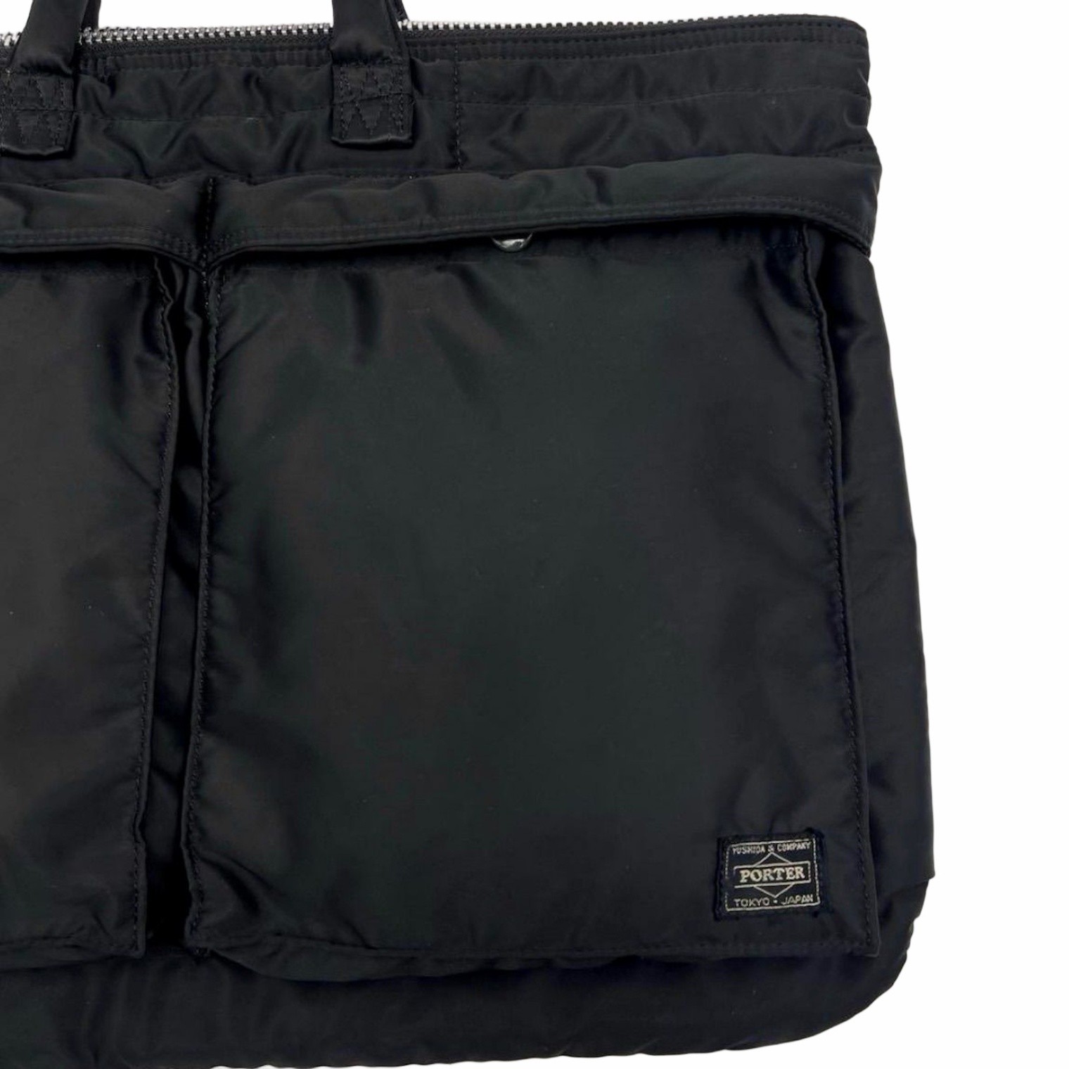 Porter TANKER Nylon Briefcase Business Bag Black 34cm Japan