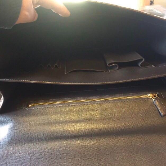 Prada Leopard Print Briefcase Unused