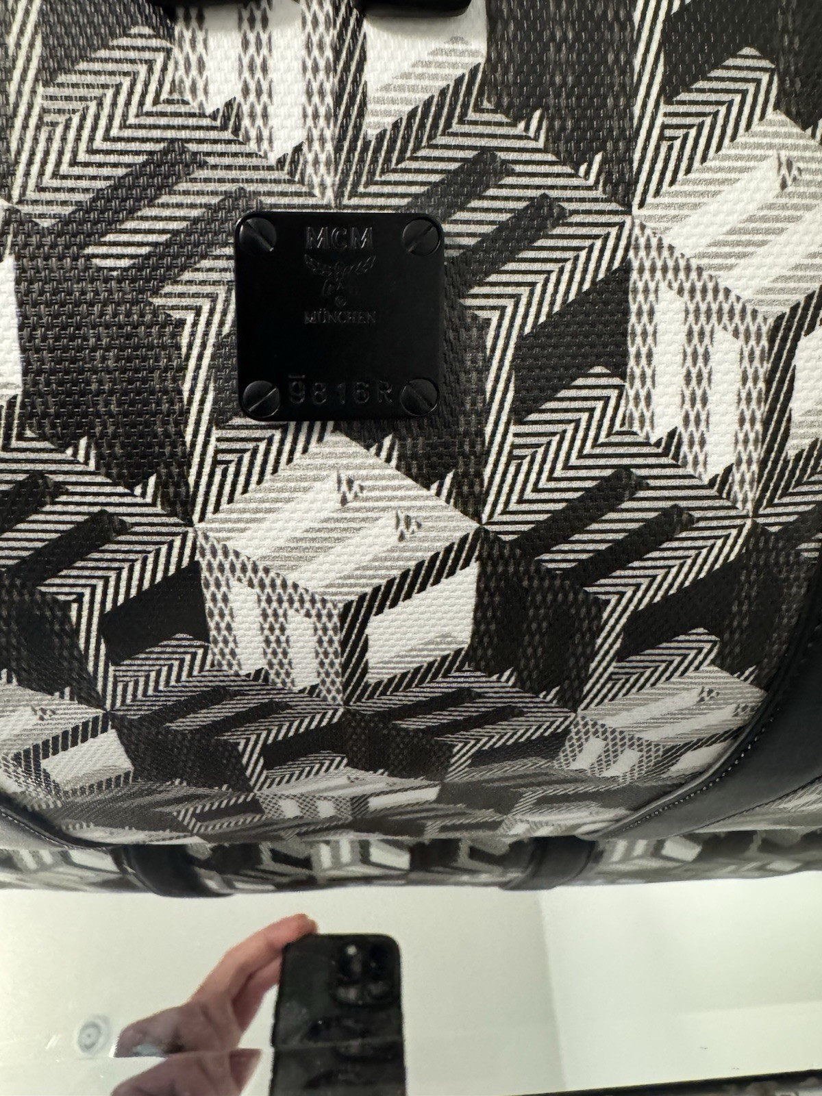 mcm duffle bag