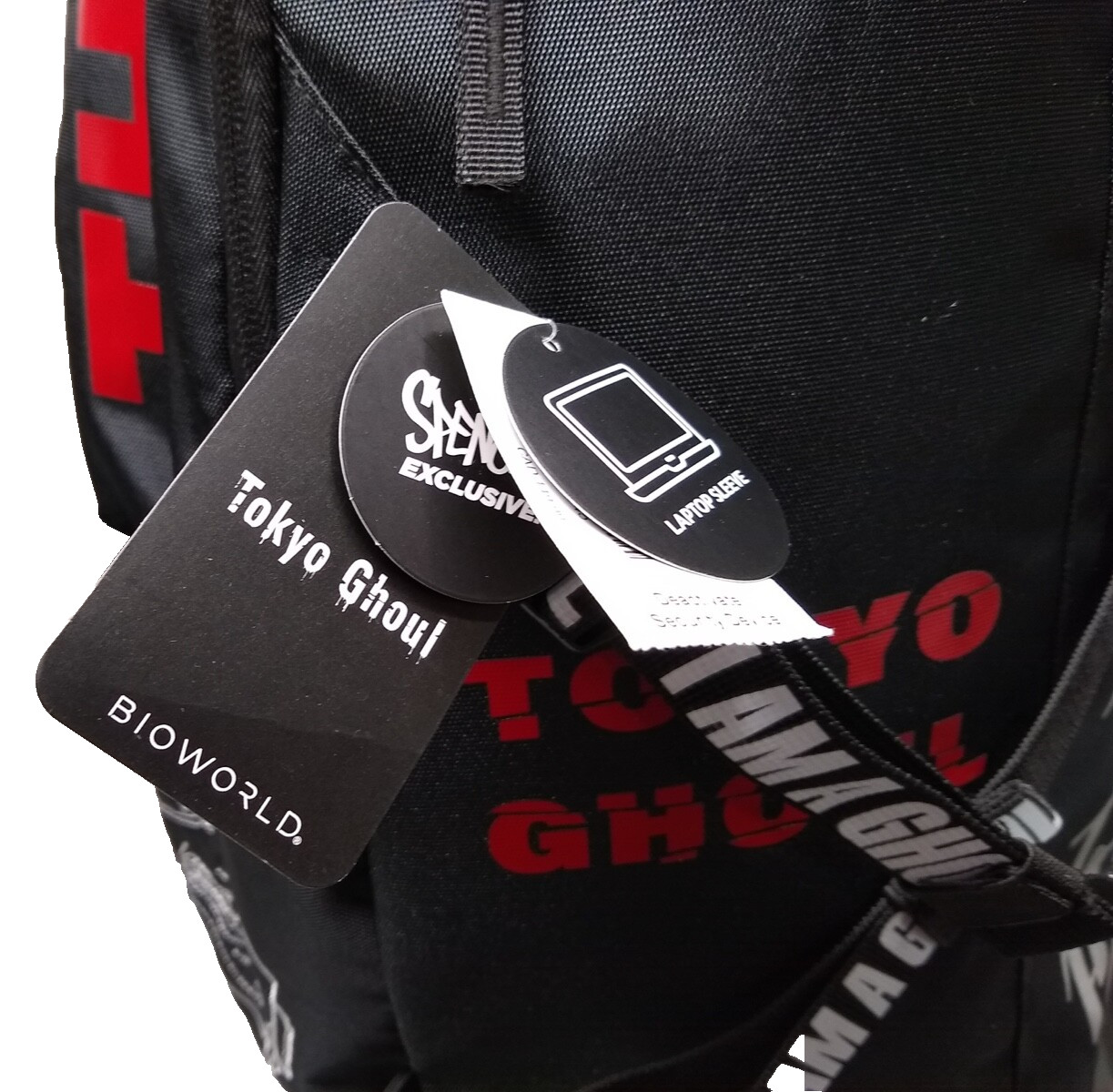 I Am A Ghoul Tokyo Ghoul Built-Up Backpack w/Laptop Sleeve 1000 Minus 7 Eyepatch