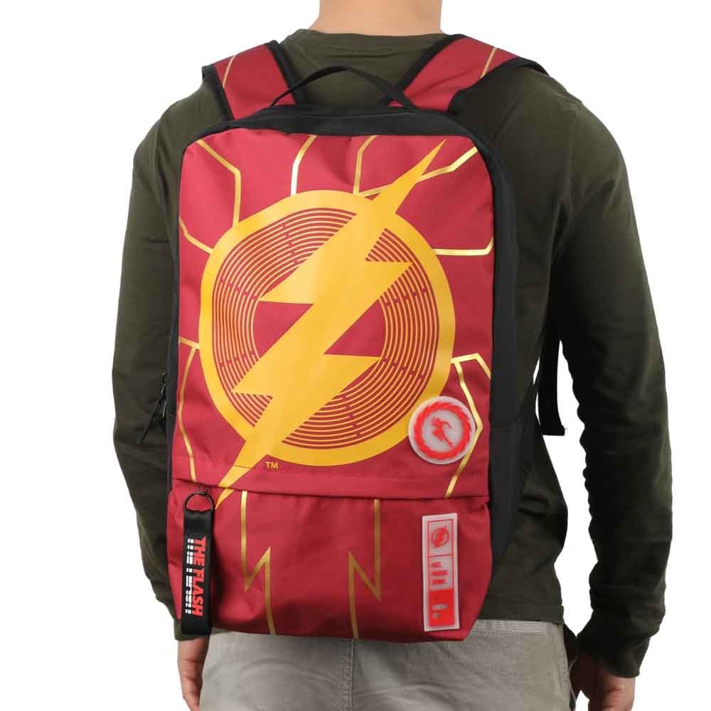 DC Comics The Flash Worlds Collide Print Laptop Backpack NEW!