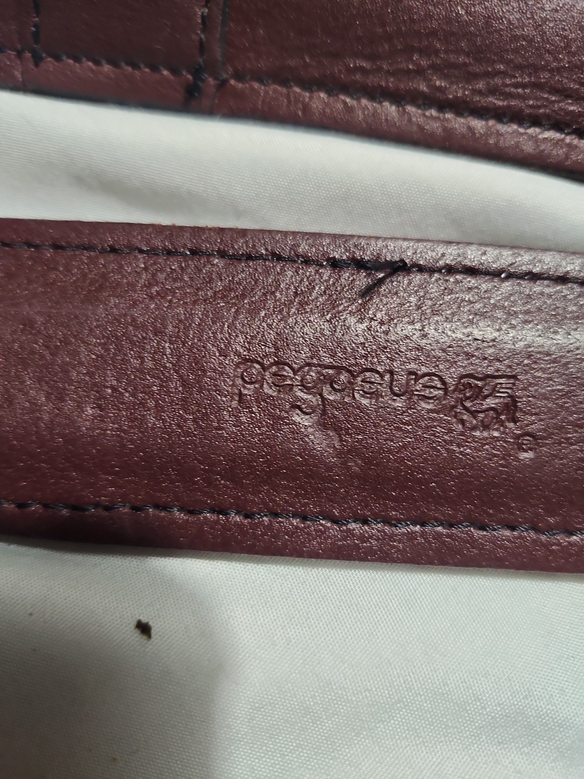 Vintage Pegasus Briefcase Brown Leather Made In USA 17.5 x 12 Inches VG