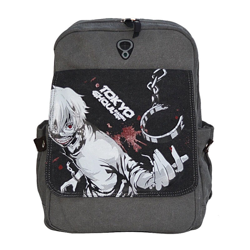 Tokyo Ghoul Kaneki Ken Backpack Oxford Cloth Waterproof Student Black Schoolbag
