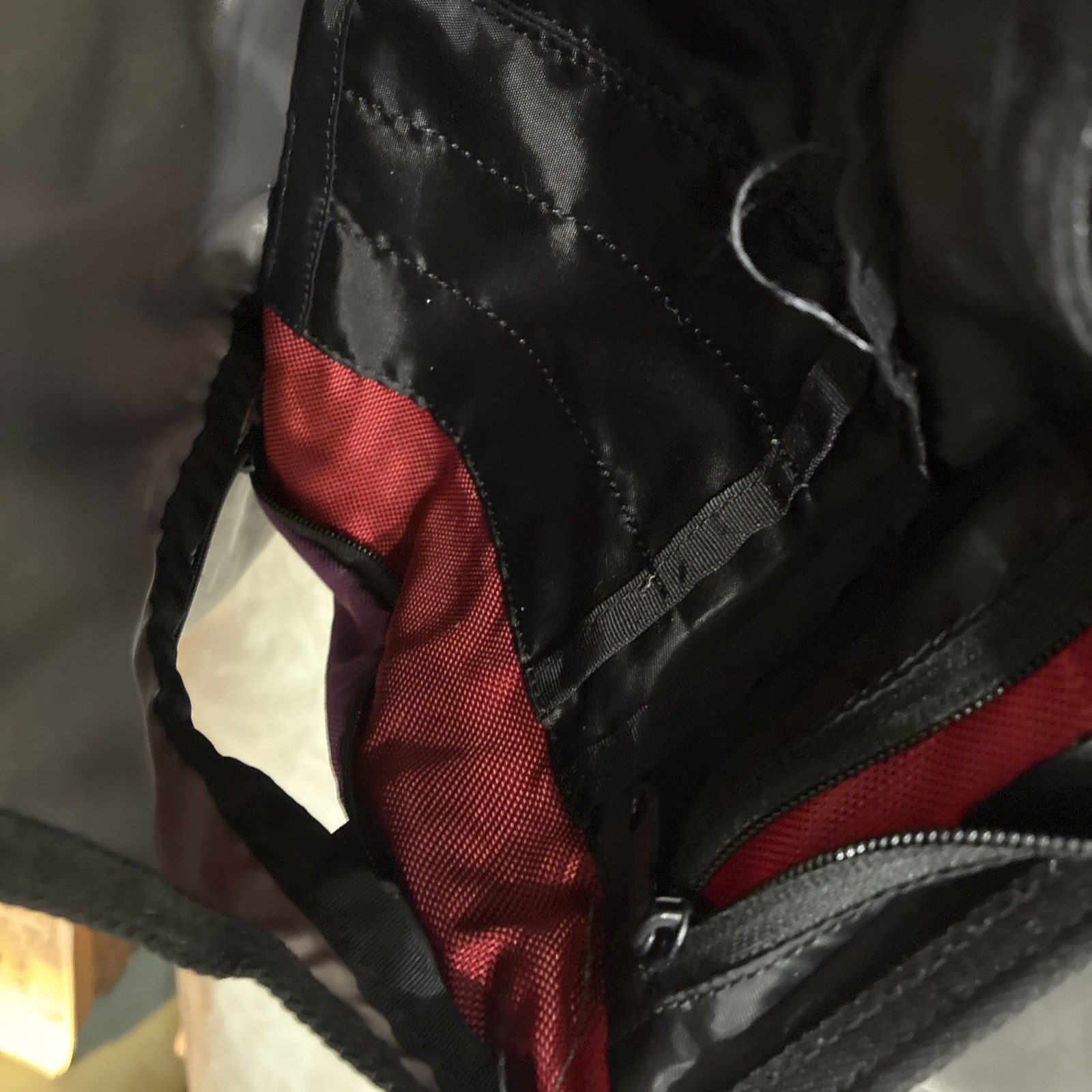 Timbuk2 Red Purple Backpack Laptop Swig Swag Bag EUC Casual Striped Retro