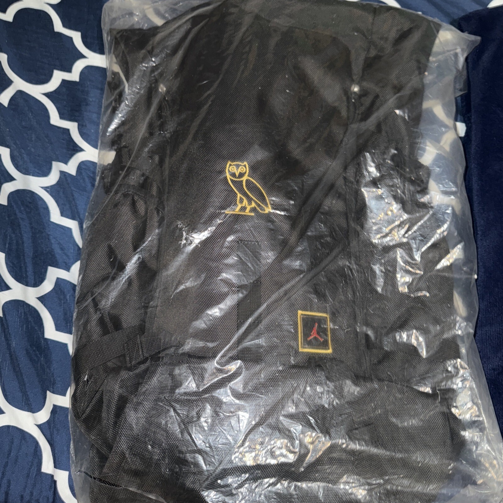 Air Jordan 12 OVO Top Loader Backpack Black Colorway