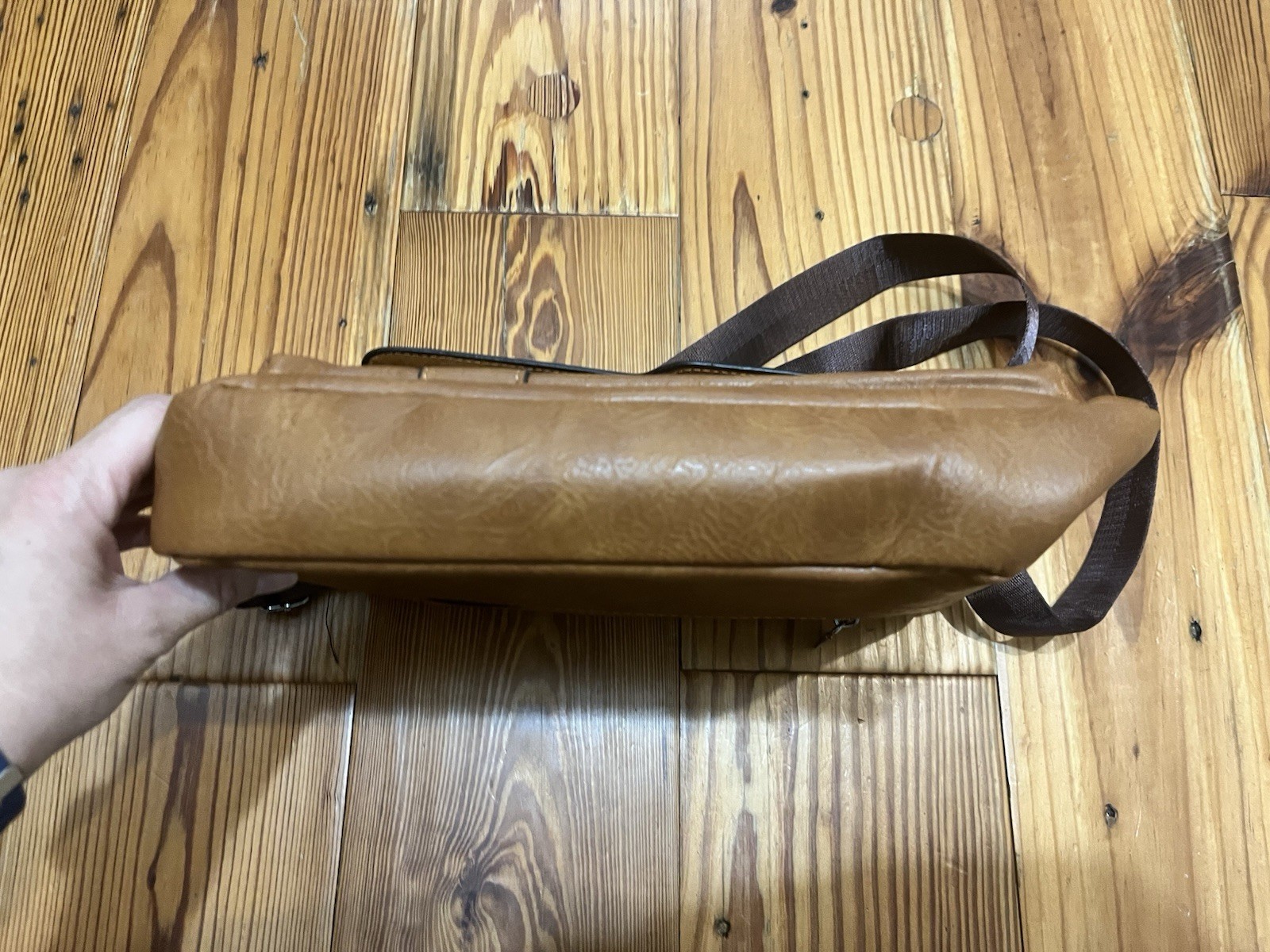 WEIXIER Shoulder Bag Messenger Business Satchel Travel Bag Handbag Brown Leather