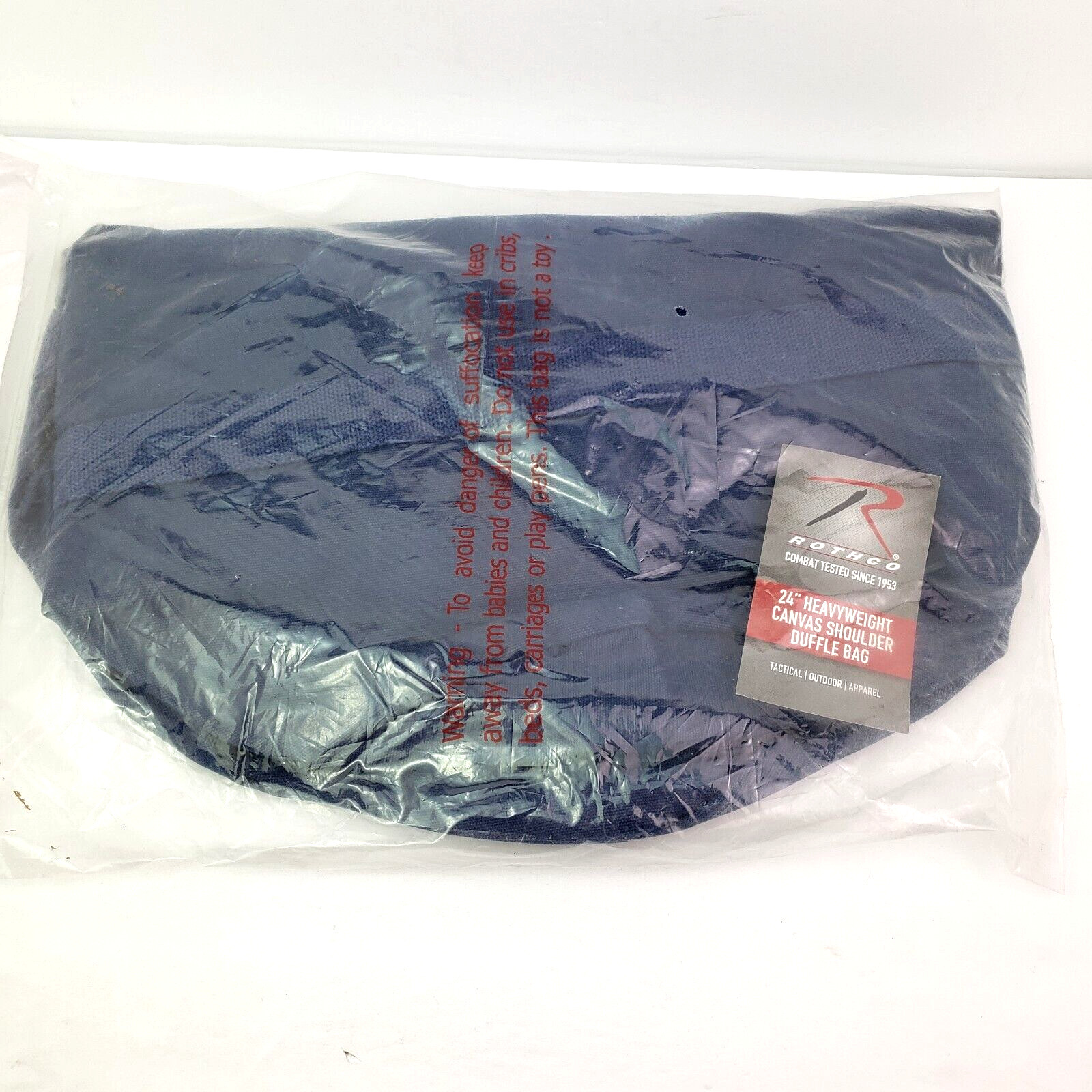 Rothco Navy Blue Cotton Outdoor Tactical 24″ Heavyweight Canvas Shoulder Duffle