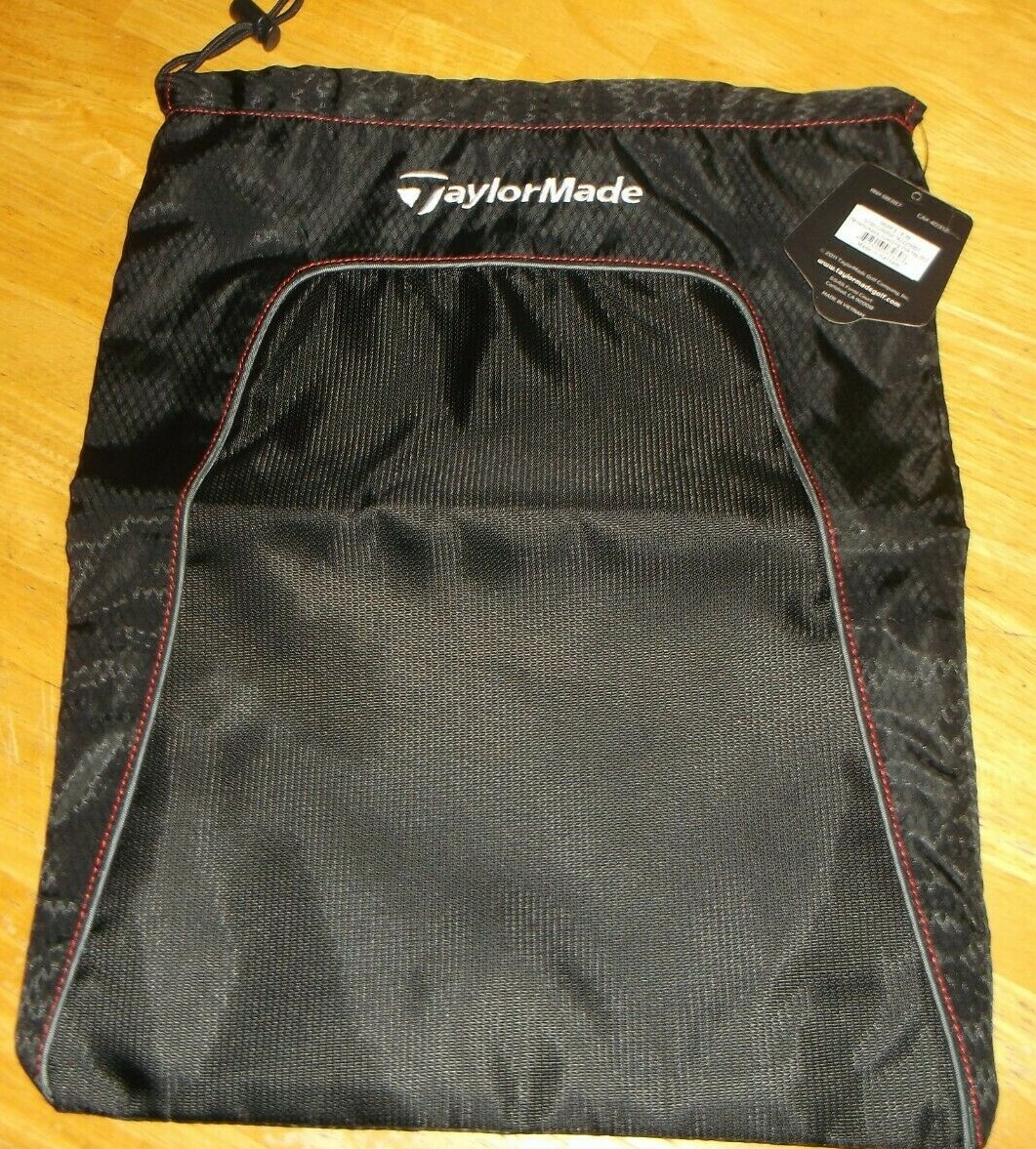 NEW TAYLORMADE PERFORMANCE DRAWSTRING SHOEBAG – BLACK 16 x 12 1/2