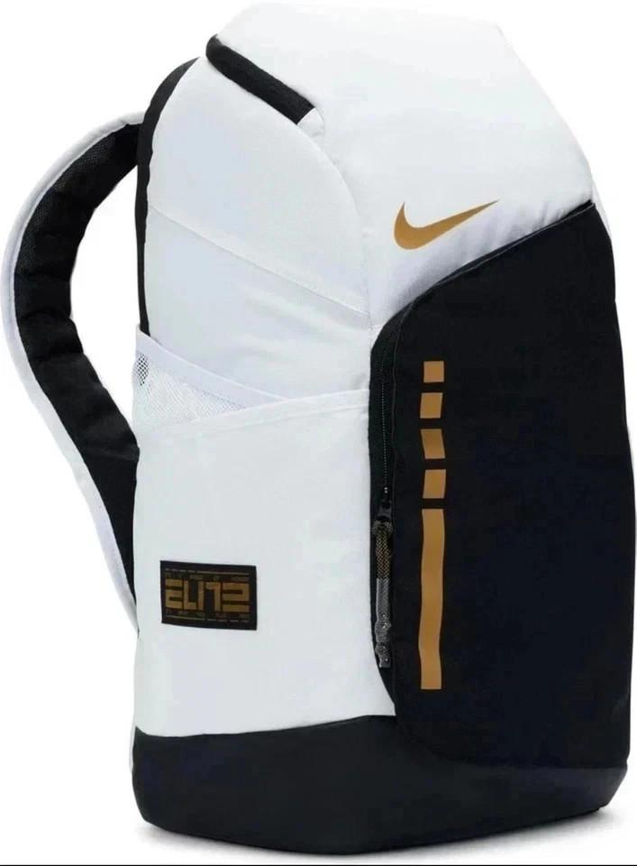 Nike Hoops Elite Pro Backpack 32L DX9786-100 White Gold For Basketball New