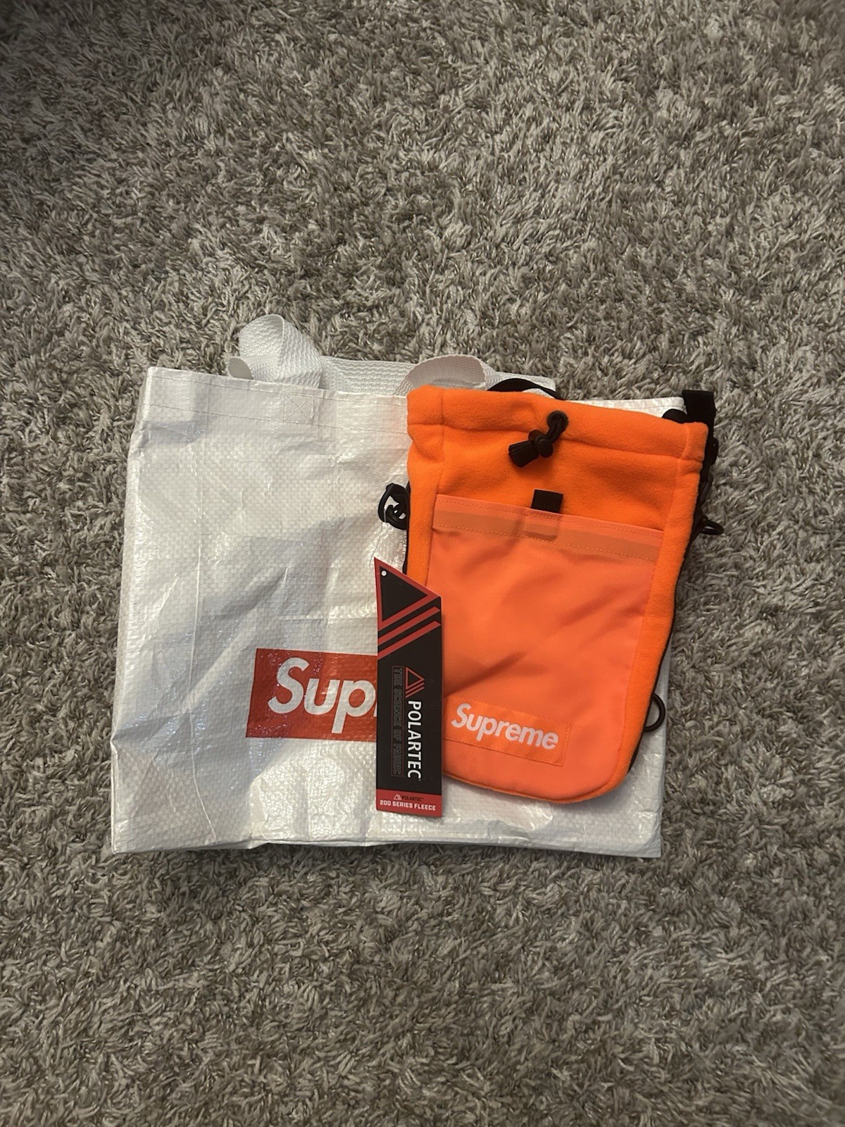 Supreme Orange Polartec Sling Bag BRAND NEW