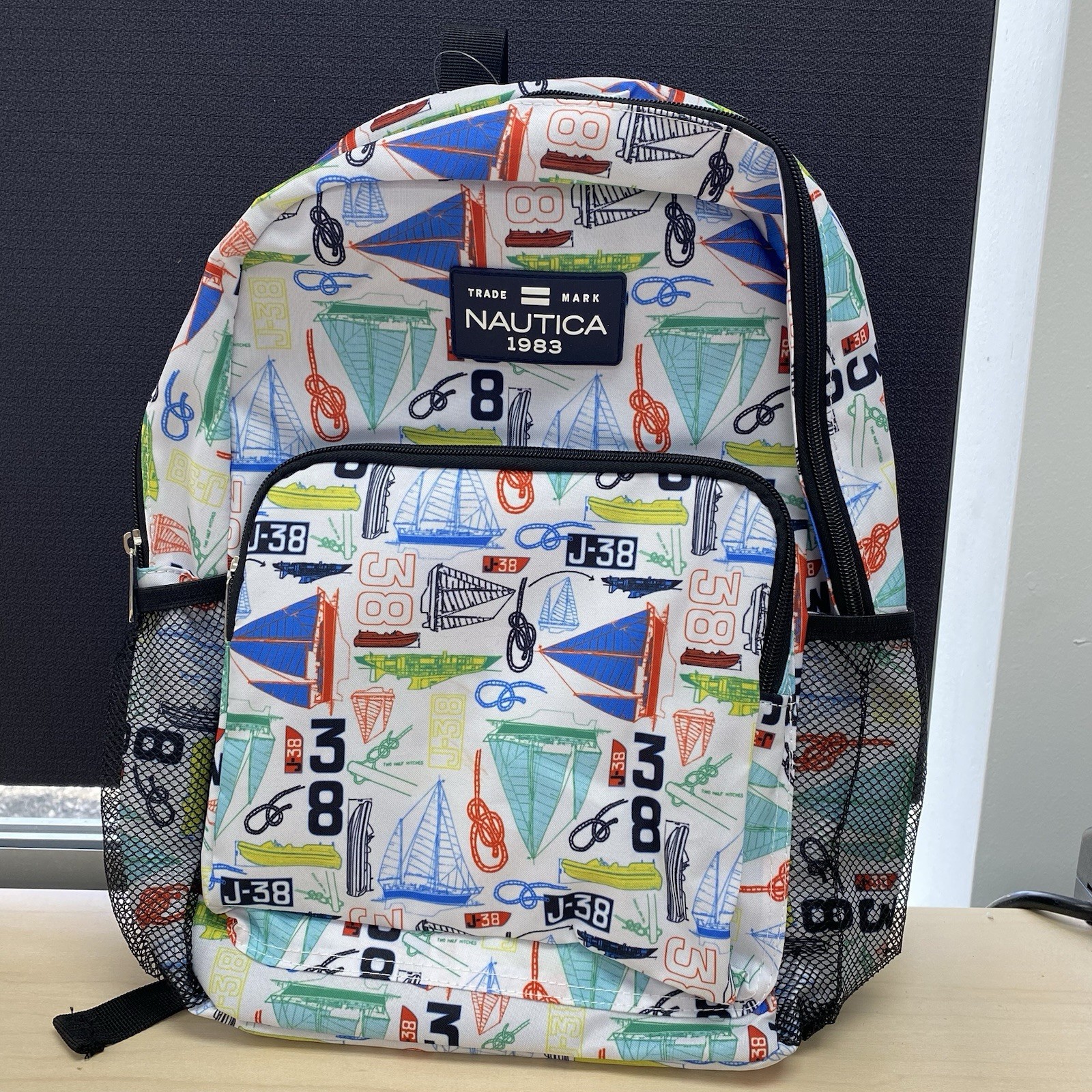 NWT Nautica 1983 Sailboat Backpack AOP All-over Print