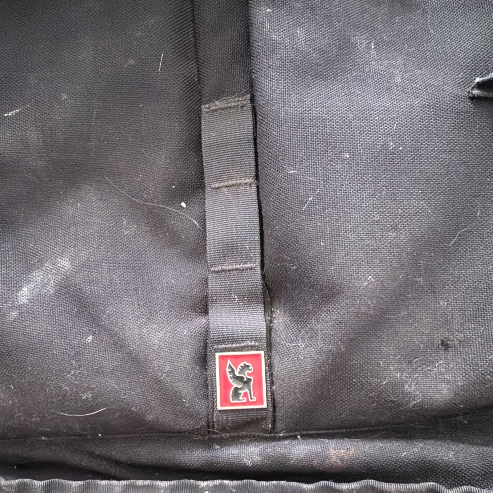 Chrome Black Red Solid Backpack Buckle Closure Pockets Adjustable Strap Unisex