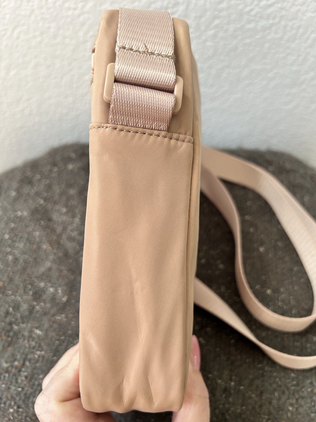 Studio NYC Beige Small Crossbody Bag Unisex Neutral Capsule Minimalist Timeless
